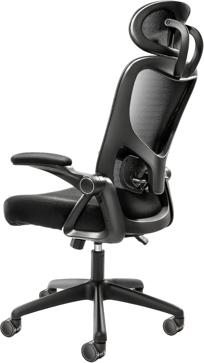 Black Ergonomic High Back Mesh Office Chair with Adjustable Lumbar Support