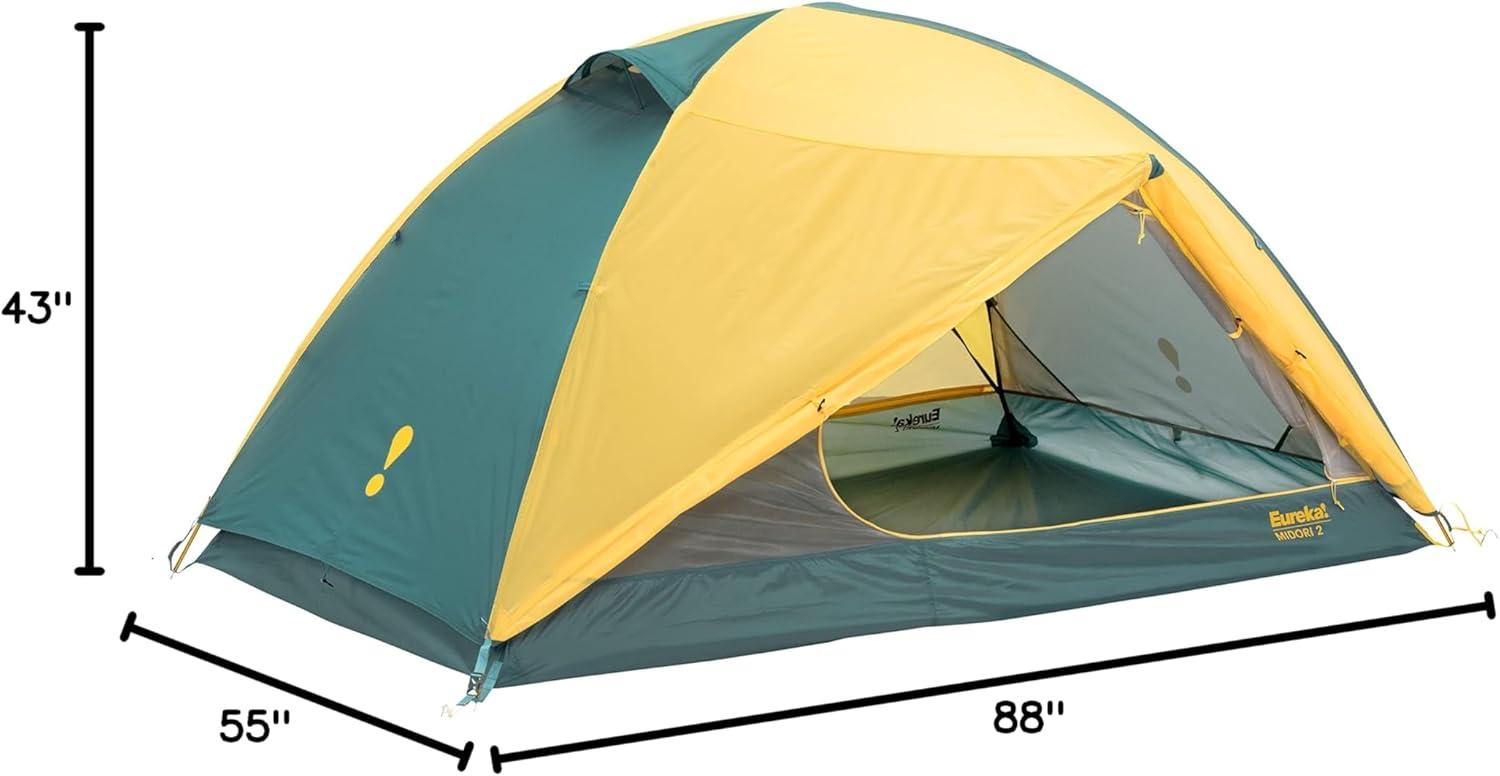 Eureka ERK2629085 Midori 2 Person Tent, Aspen Gold & Oil Blue