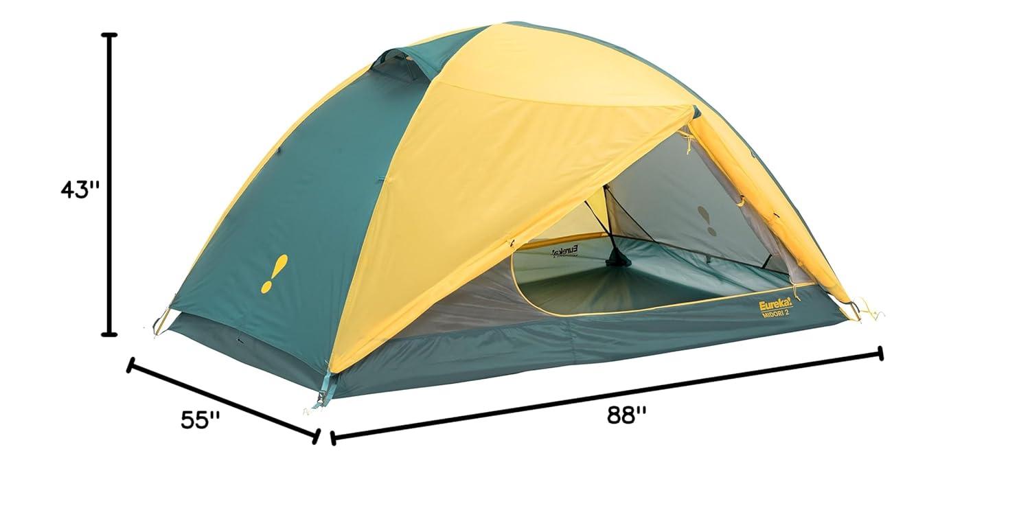 Eureka ERK2629085 Midori 2 Person Tent, Aspen Gold & Oil Blue