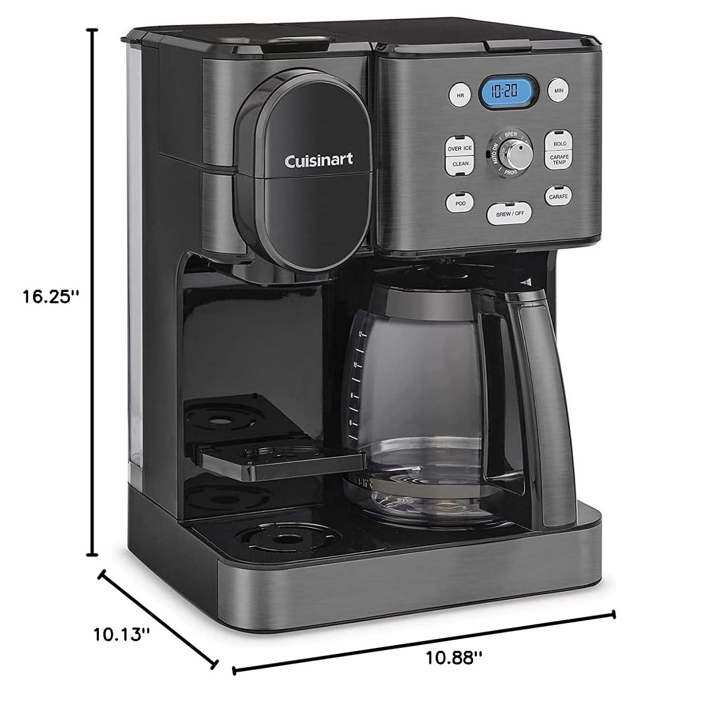 Cuisinart ® Coffee Center ® Black Stainless Steel 12-Cup Coffee Maker and Single Brewer
