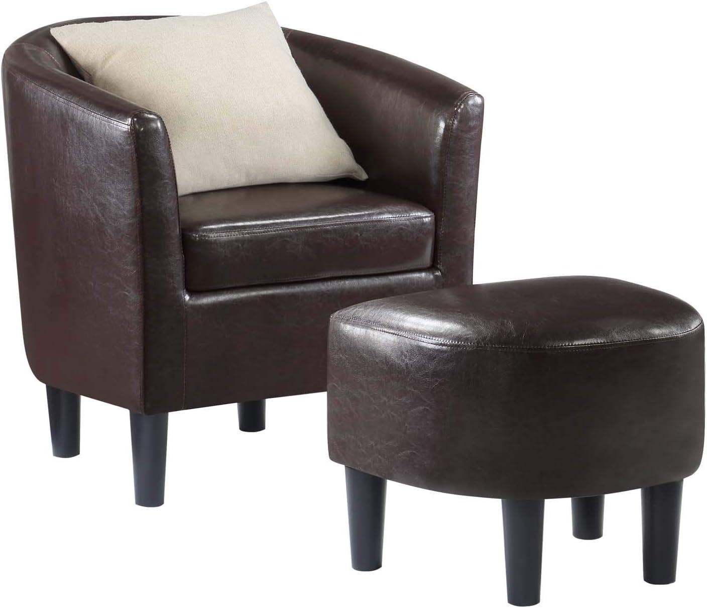 Take a Seat Churchill Accent Chair with Ottoman