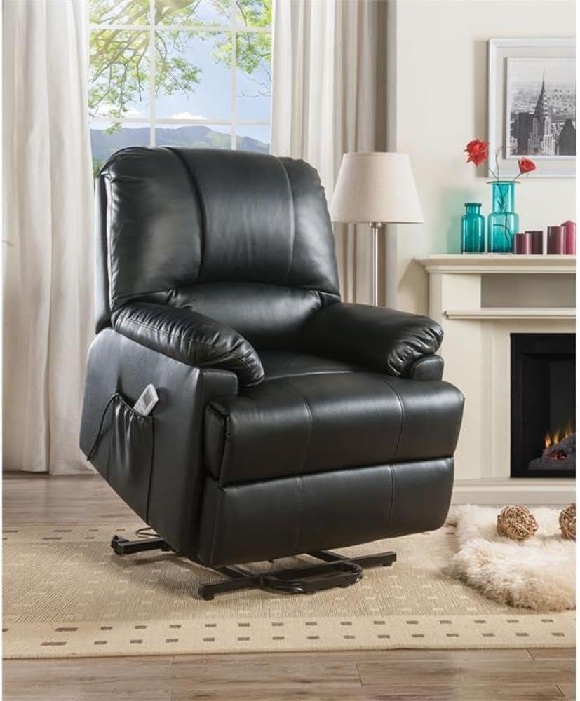 ACME Ixora Recliner with Power Lift and Massage in Black