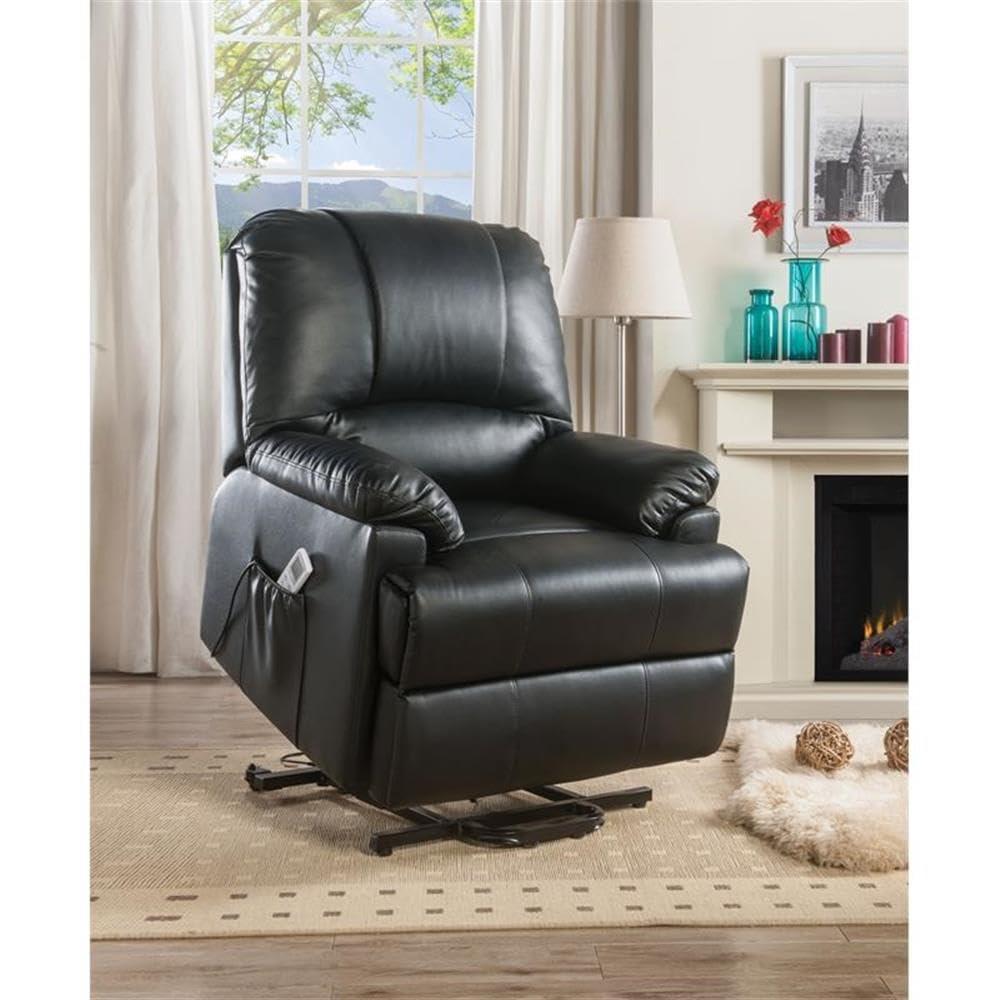 ACME Ixora Recliner with Power Lift and Massage in Black
