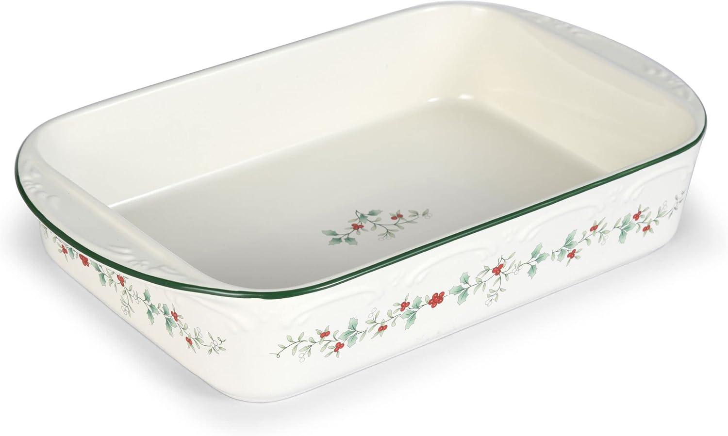 Pfaltzgraff® Winterberry 11X9-inch Stoneware Rectangular Casserole Baker