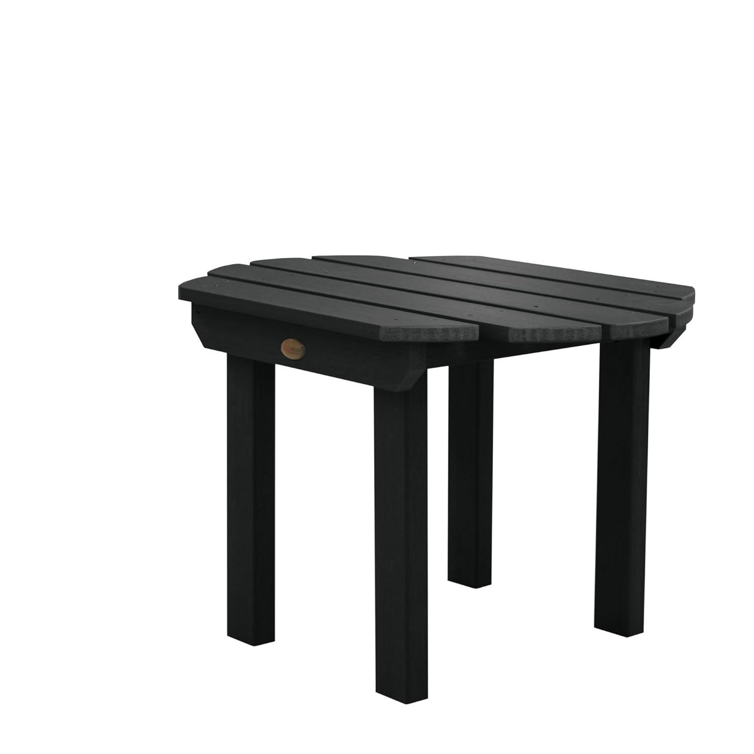 Classic Westport Patio Side Table Black - highwood: Weather-Resistant, Rectangular End Table