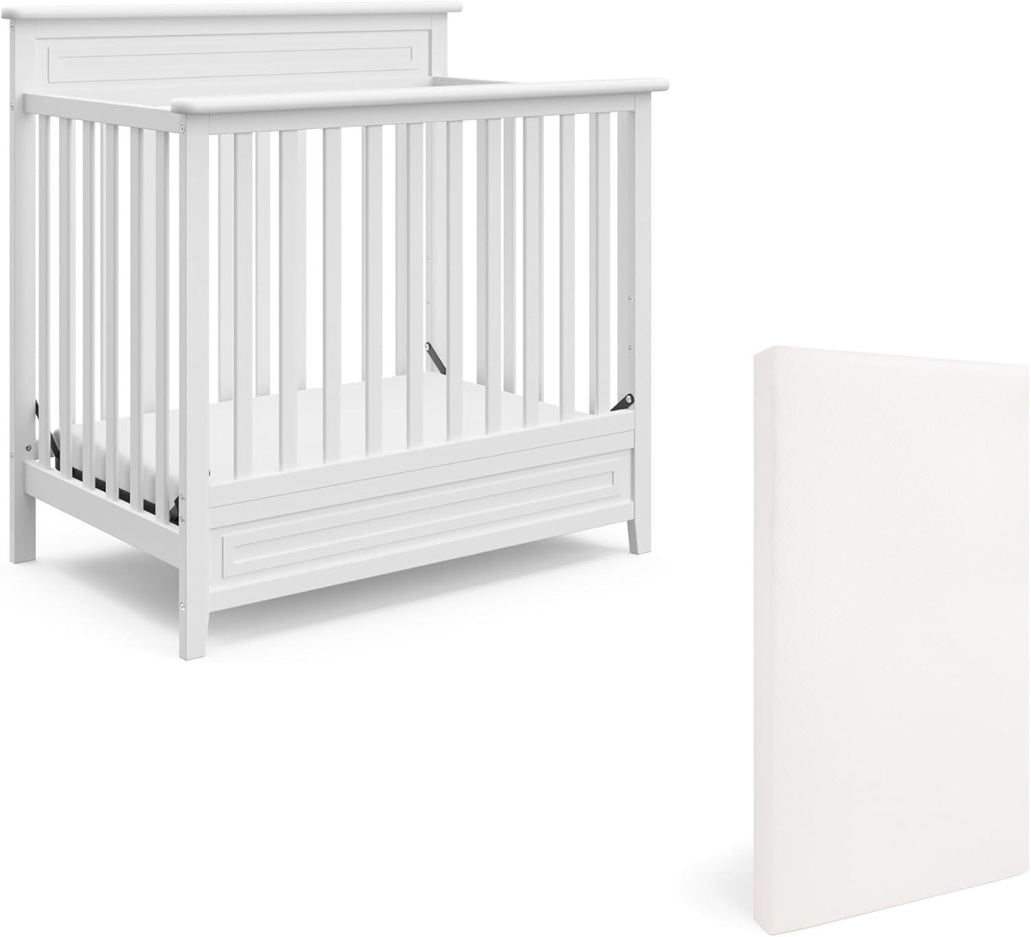 Petal 4-in-1 Mini Convertible Crib with Mattress