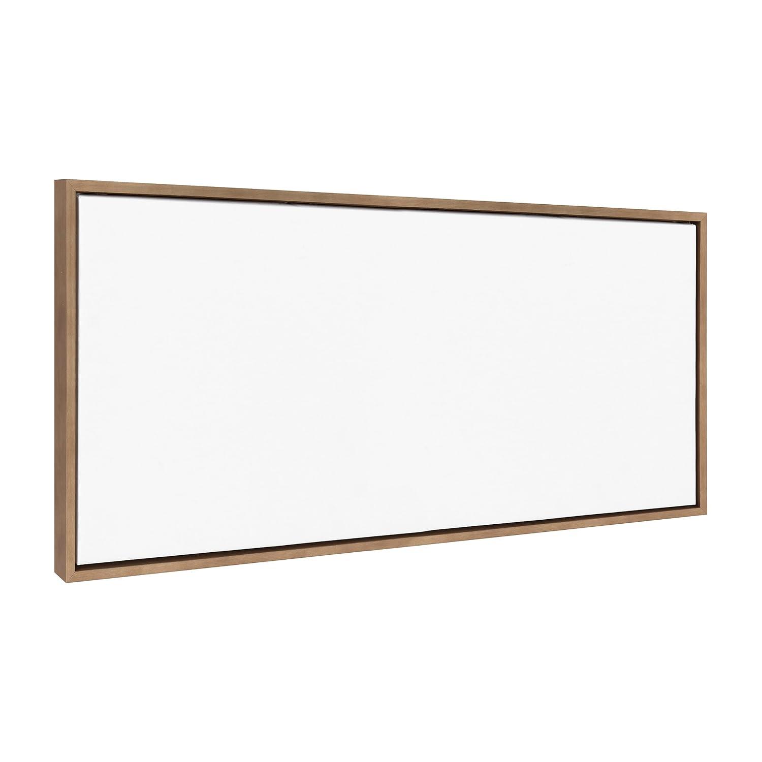 Kate and Laurel Sylvie Blank Framed Canvas 18x40