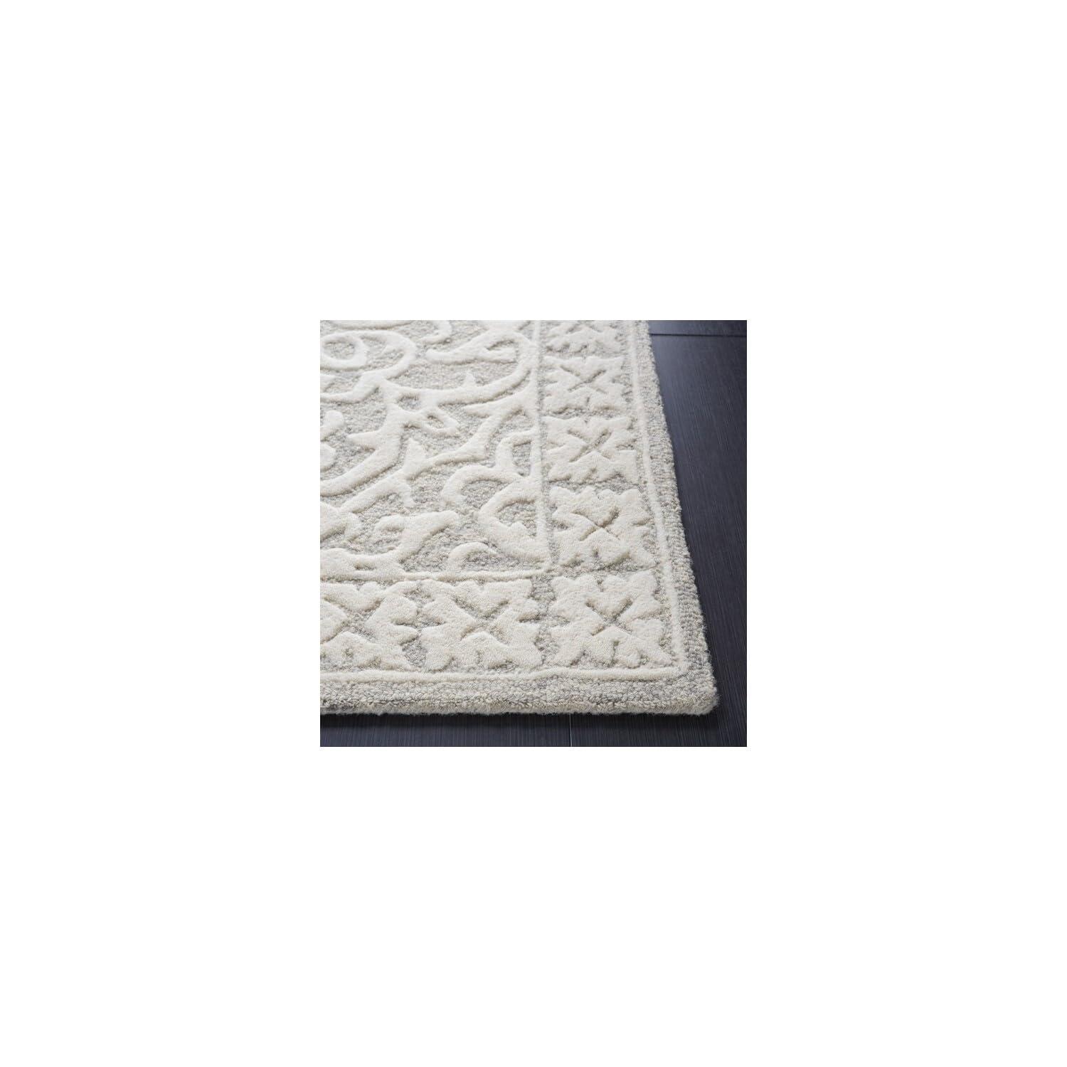 Metro MET857 Hand Tufted Indoor Area Rug - Grey/Ivory - 8'x10' - Safavieh