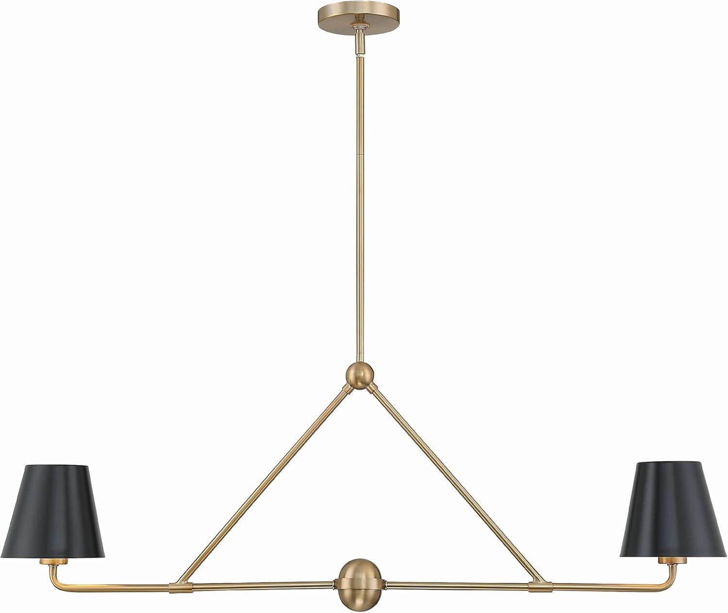 Crystorama Lighting Xavier 2 - Light Chandelier in  Vibrant Gold