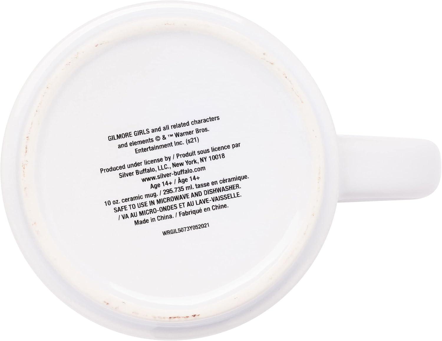 Silver Buffalo Gilmore Girls Locations 4Pc Ceramic Mug Stack, 10 Ounces