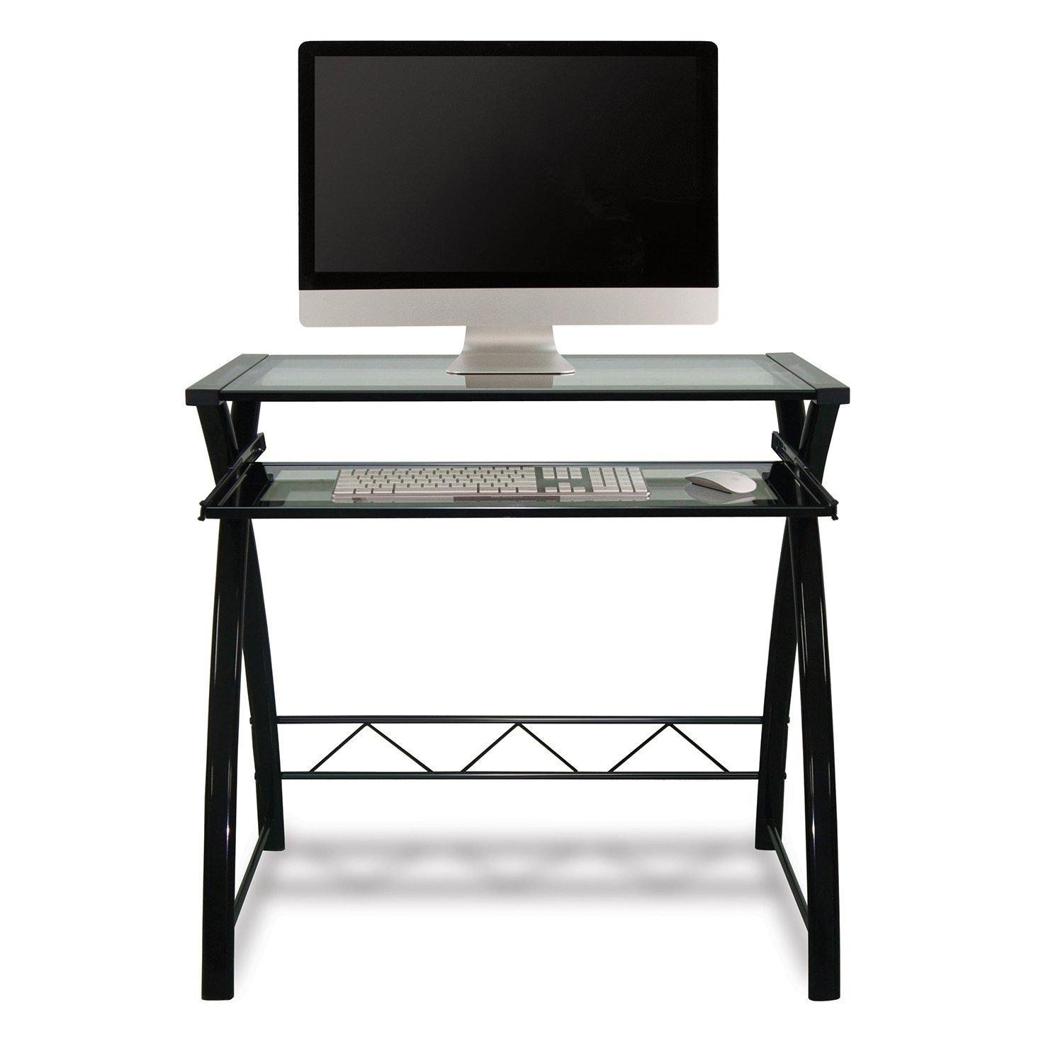 Bello Computer Desk - Sleek High Gloss Black Finish - CD8855