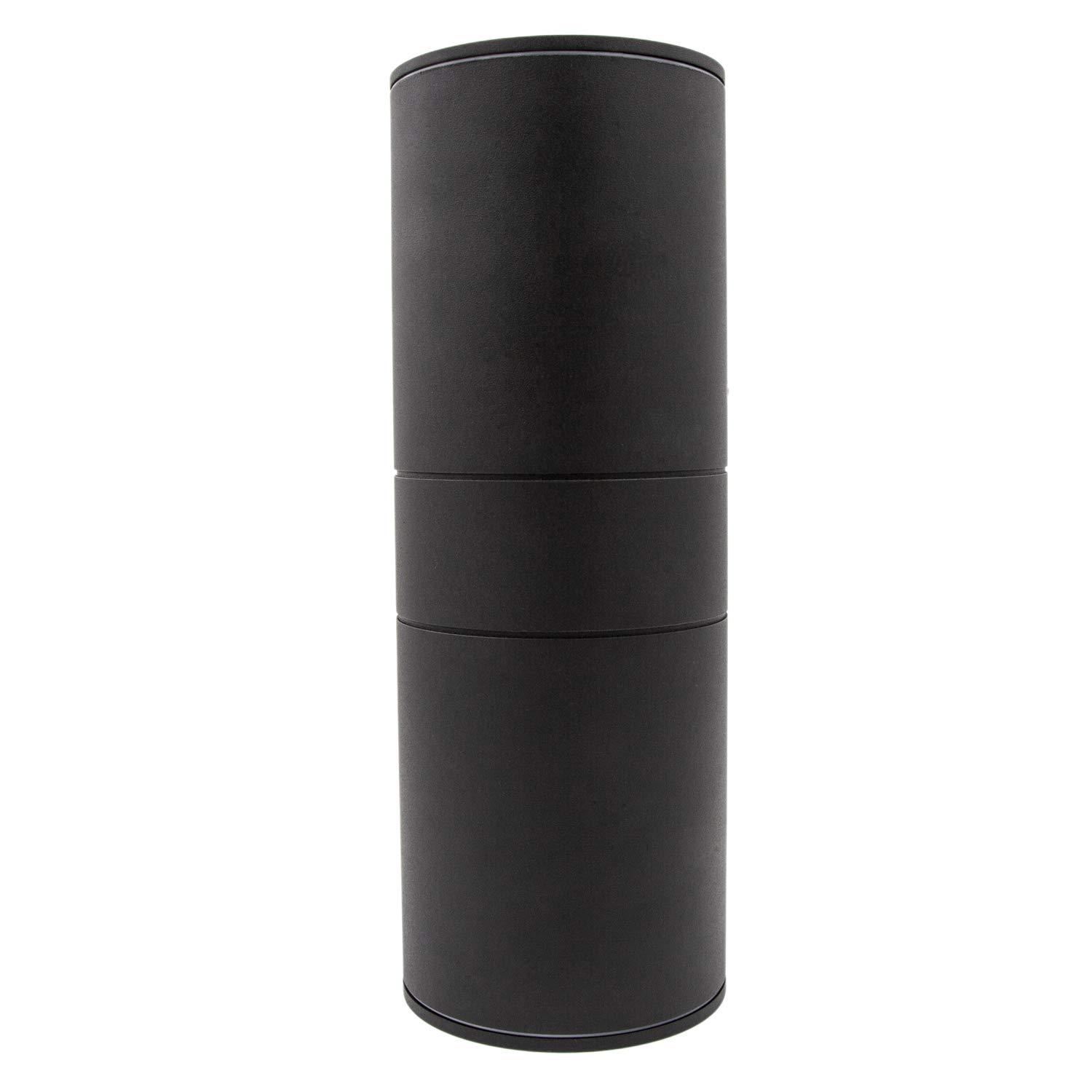 Maxxima Cylinder LED Outdoor Wall Light - Modern Wall Wash Up and Down Porch Light, 24 Watt, 3000K Warm White,