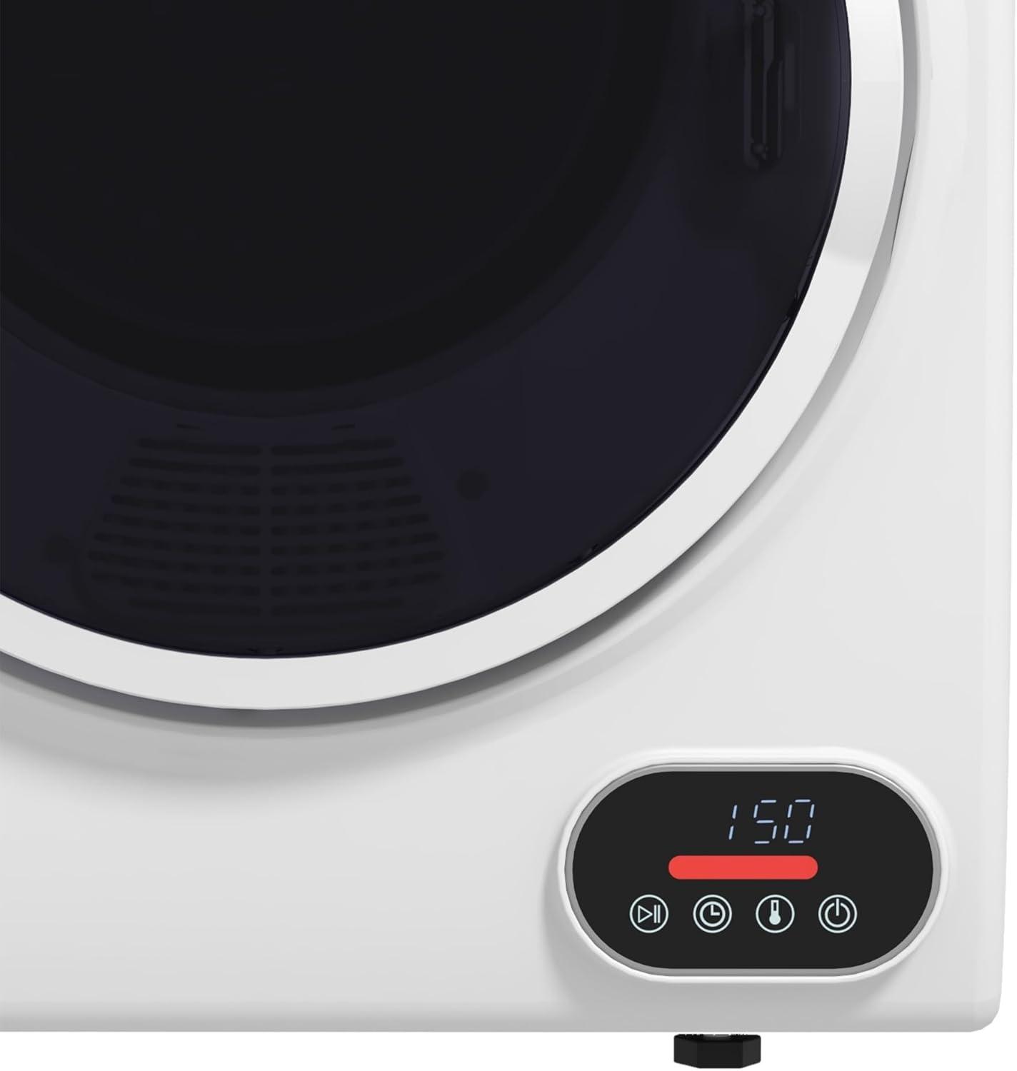 HomCom 1.5 Cubic Feet Vented Electric Stackable Dryer