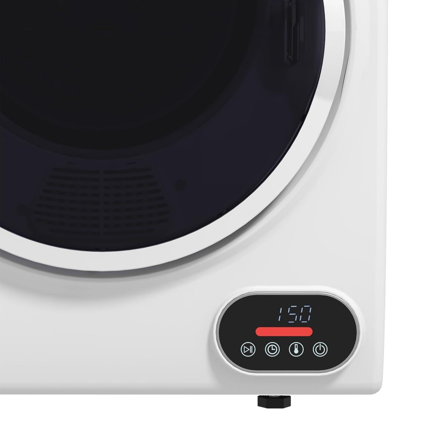 HomCom 1.5 Cubic Feet Vented Electric Stackable Dryer