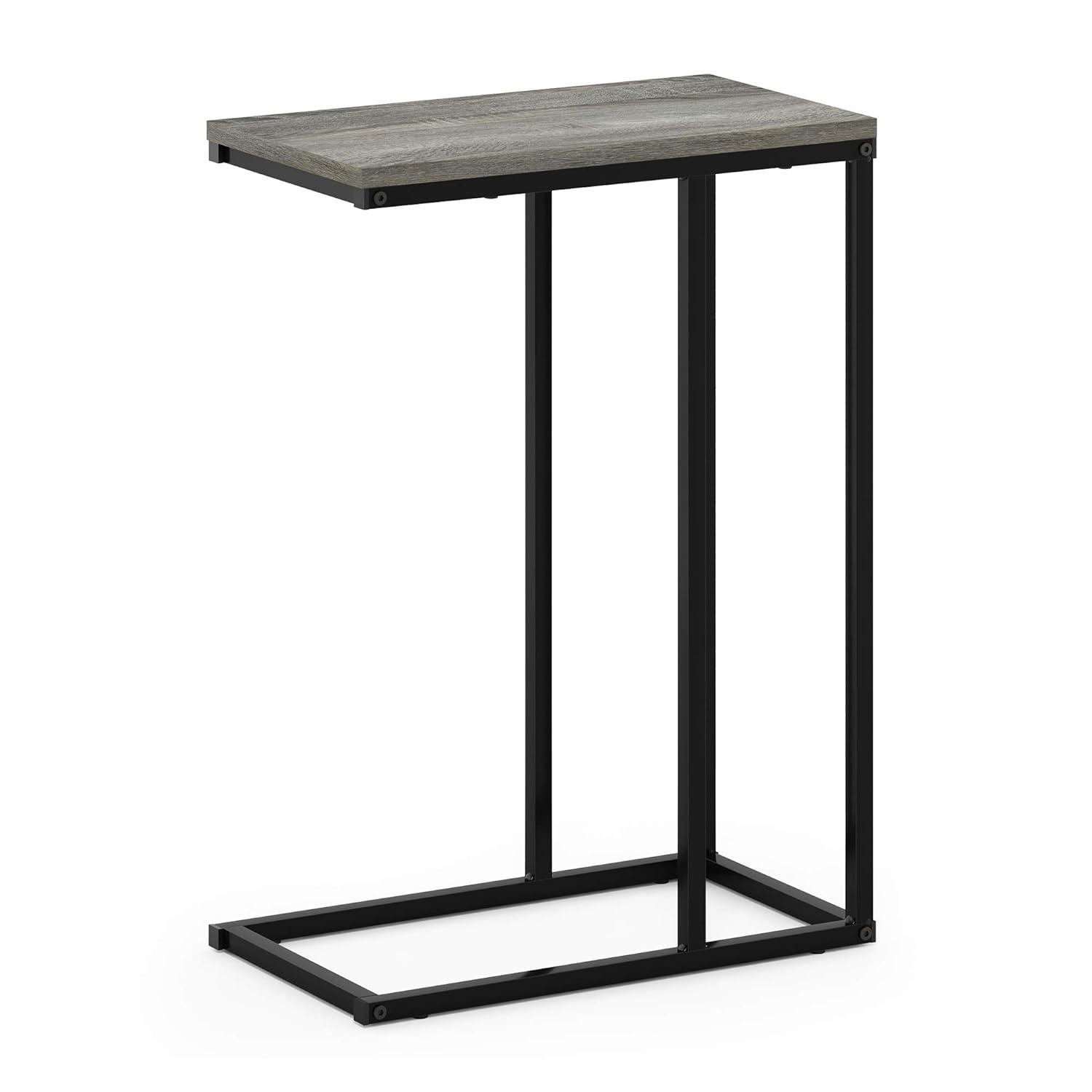 Furinno Modern Coffee Tray Sofa Side End Table Ottoman Couch Console Stand TV Lap Snack for Living Room&Home Decor,French Oak Grey