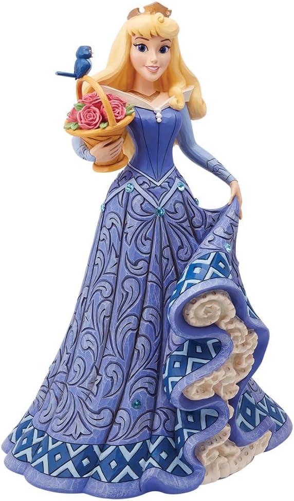 Deluxe Aurora Figurine in Blue Dress with Basket