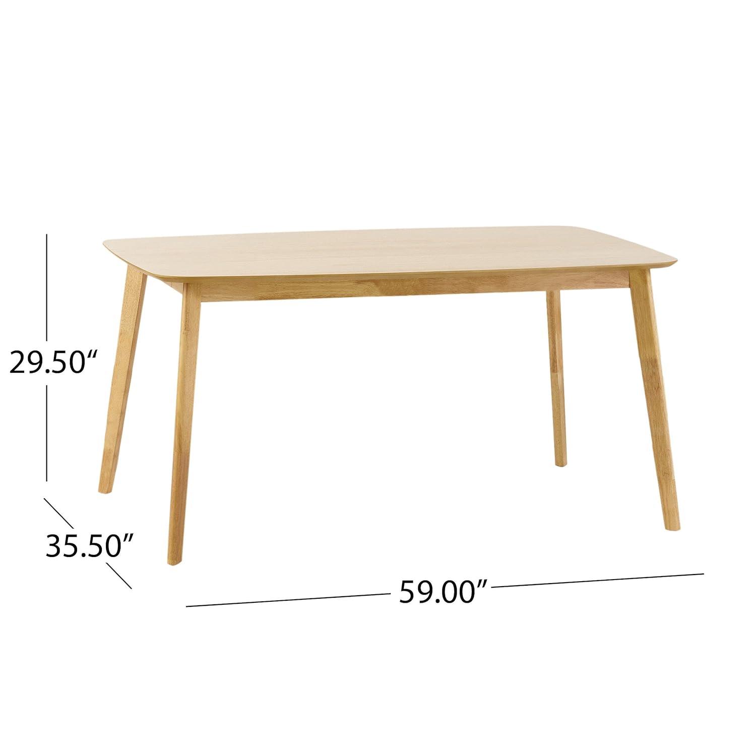 Christopher Knight Home Nyala Wood Dining Table Matte Black