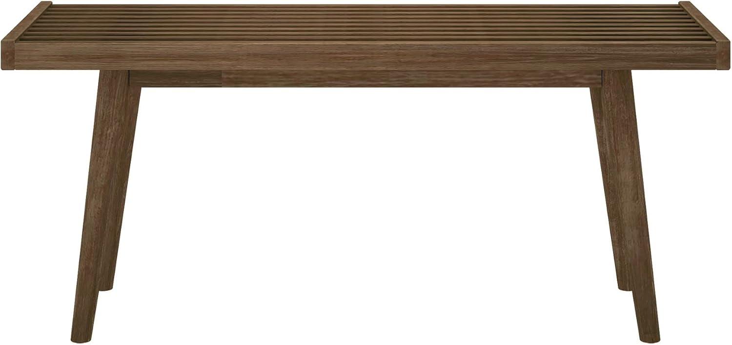 Plank+Beam Entryway Bench, Wooden End of Bed Bench for Bedroom, Hallway, Porch, 41.25”