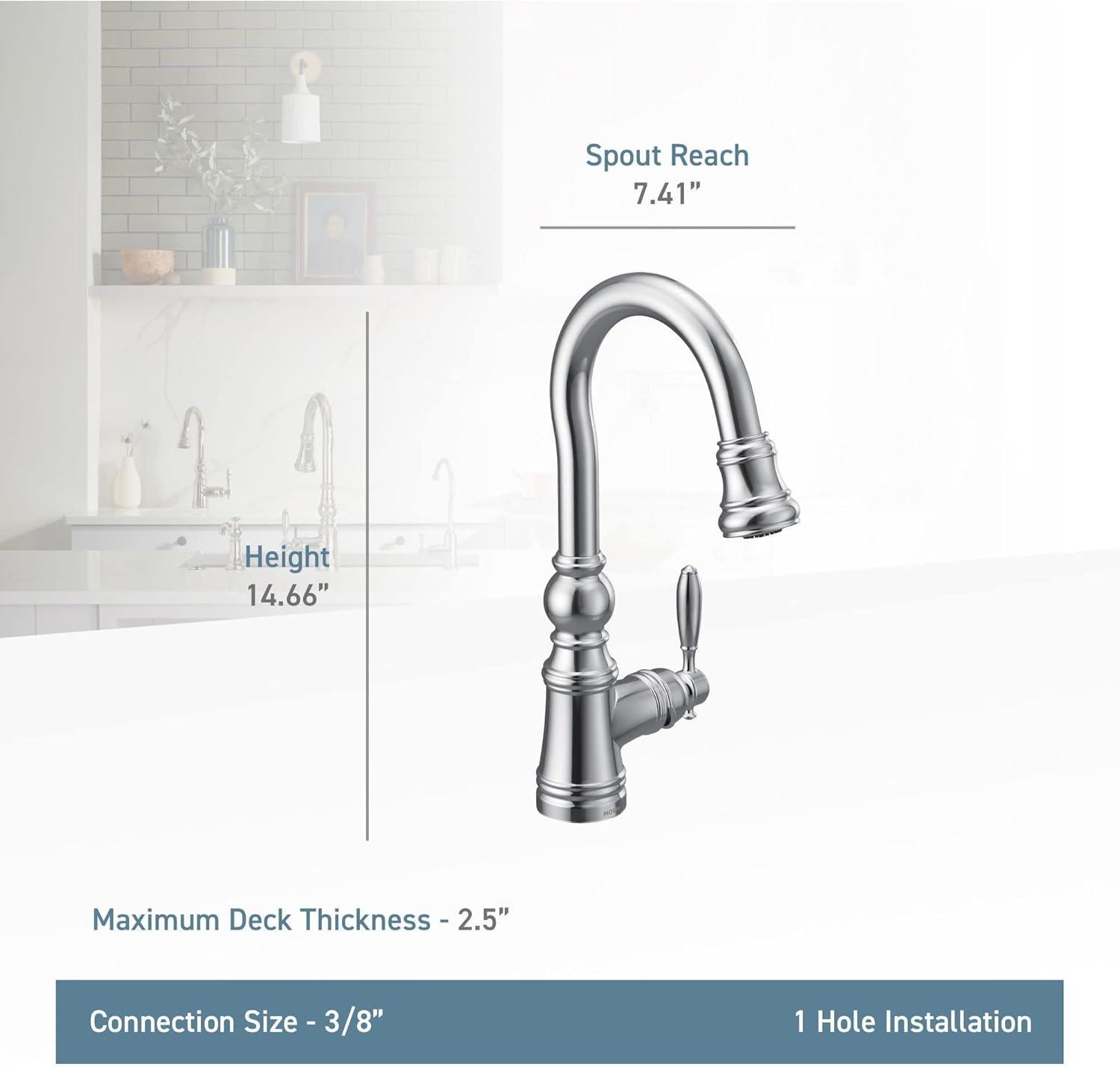 Weymouth Pull Down Bar Faucet with Power Clean