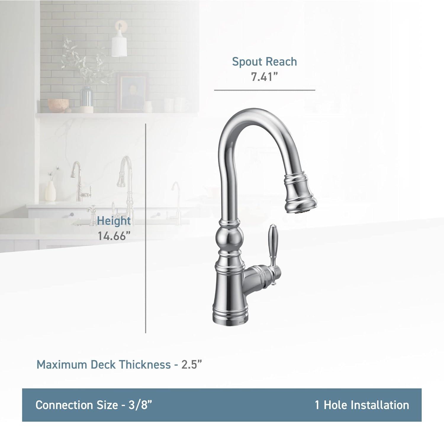 Weymouth Pull Down Bar Faucet with Power Clean