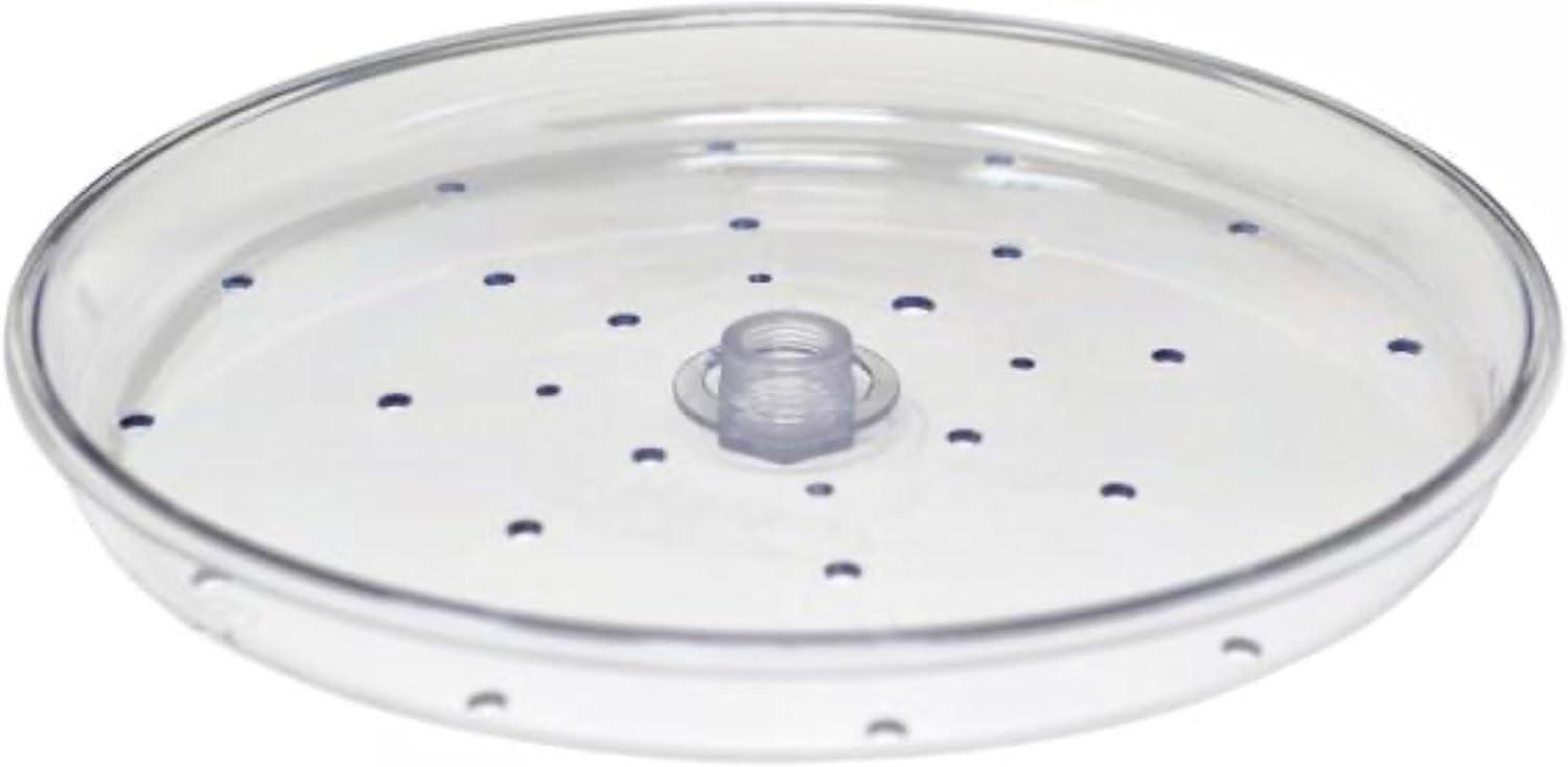 Clear Acrylic Surface Mount Bird Seed Tray with Drainage Holes