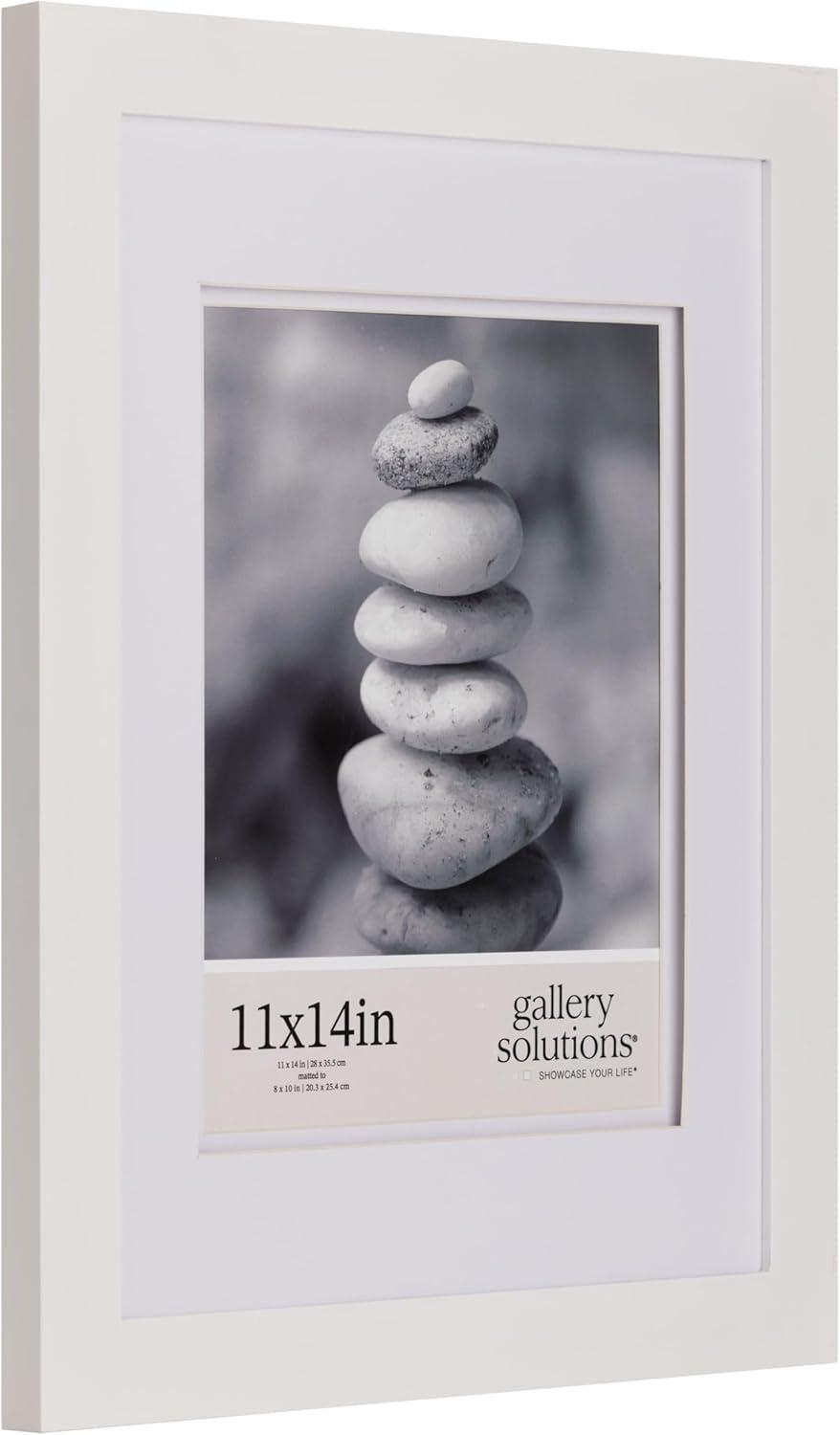 Gallery Solutions Gallery Solutions Wall Mount Double Airfloat Mat Picture Frame