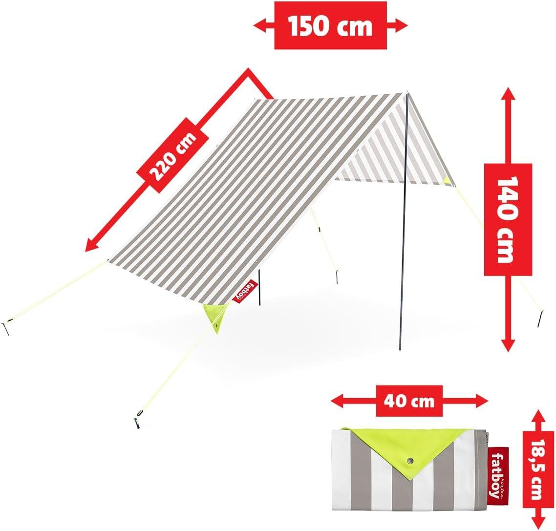Biarritz Ultralight Portable White Aluminum Beach Tent