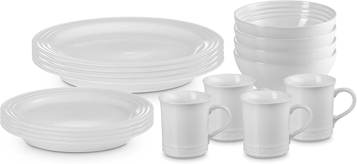 Le Creuset ® 16-Piece White Dinnerware Set