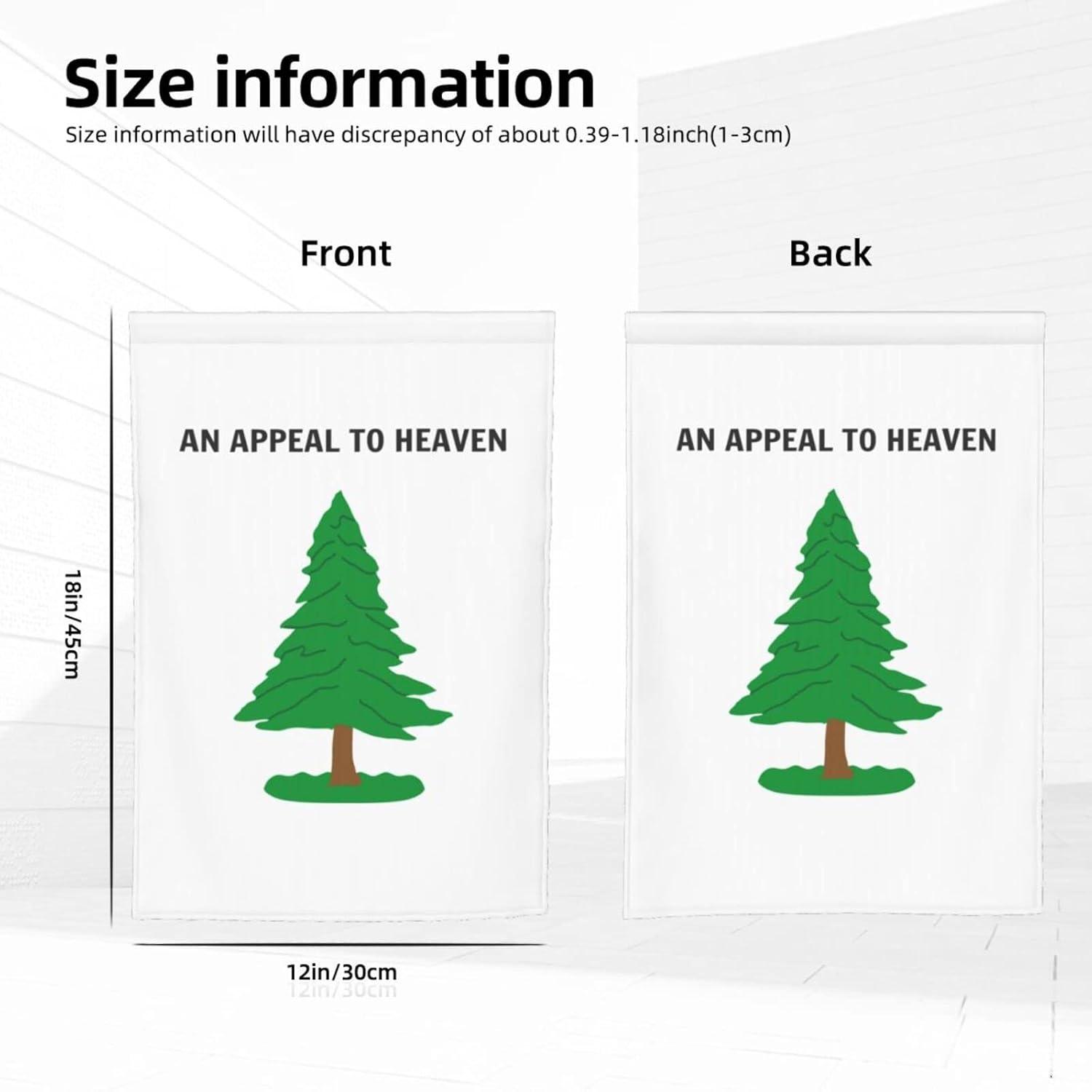 White and Green Patriotic Polyester Garden Flag 12x18 Inch