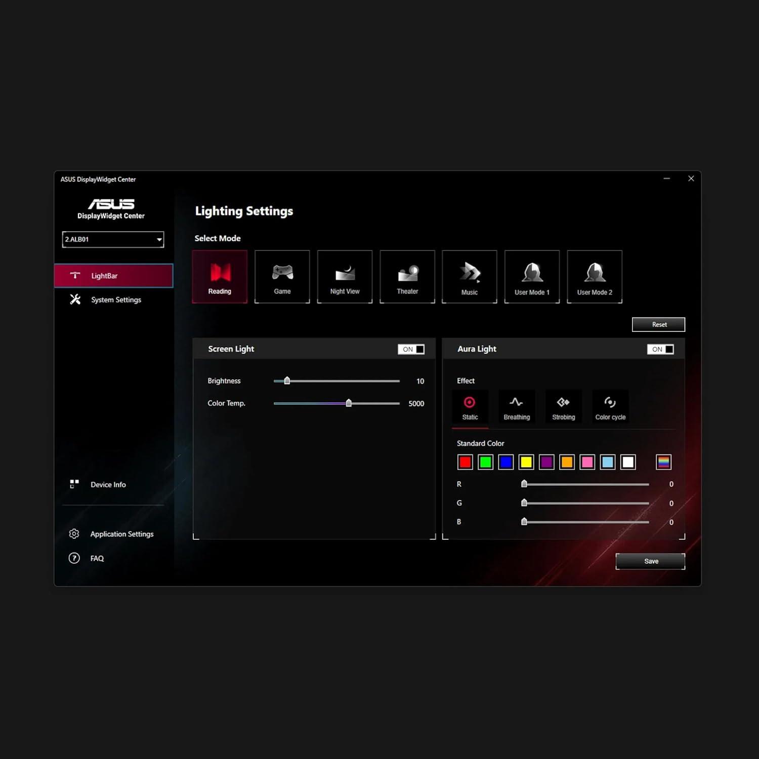 Asus ROG Aura Monitor Light Bar ALB01