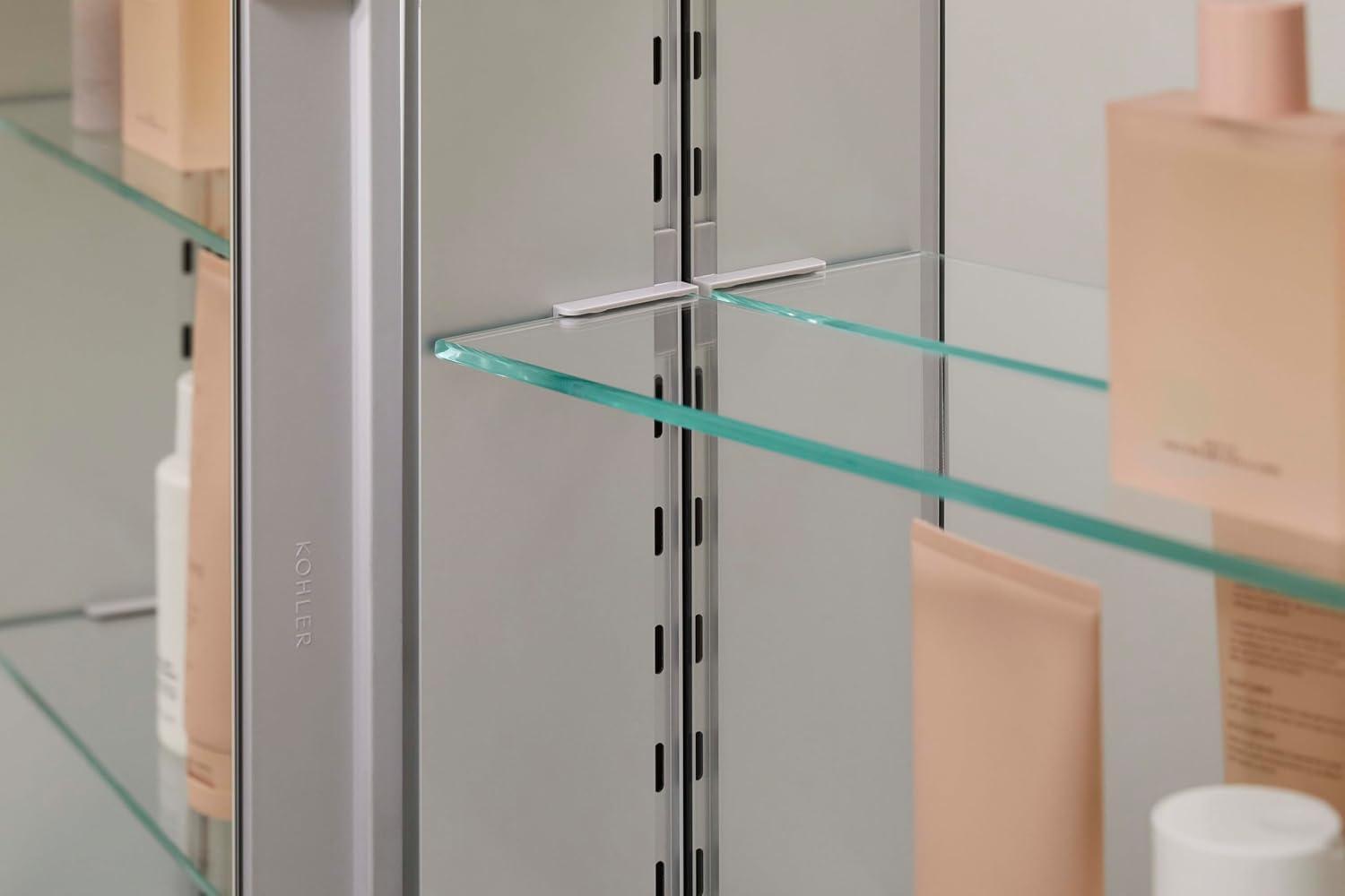 Embark XL Frameless Mirrored Medicine Cabinet with Adjustable Shelves, 25" x 36"