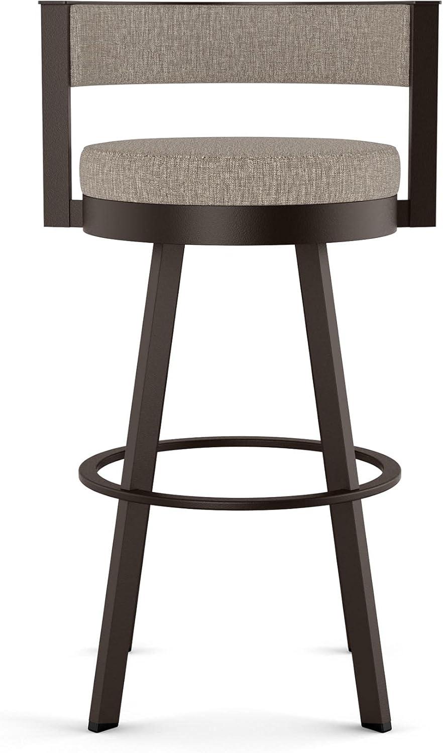 26" Browser Swivel Counter Height Barstool with Upholstered Seat - Amisco