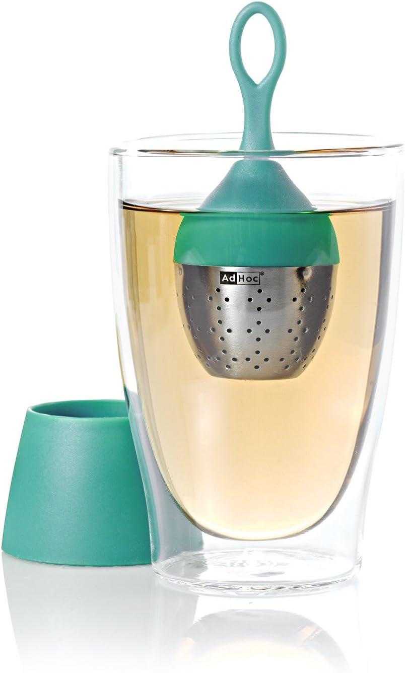 Turquoise Floating Tea Infuser with Stand