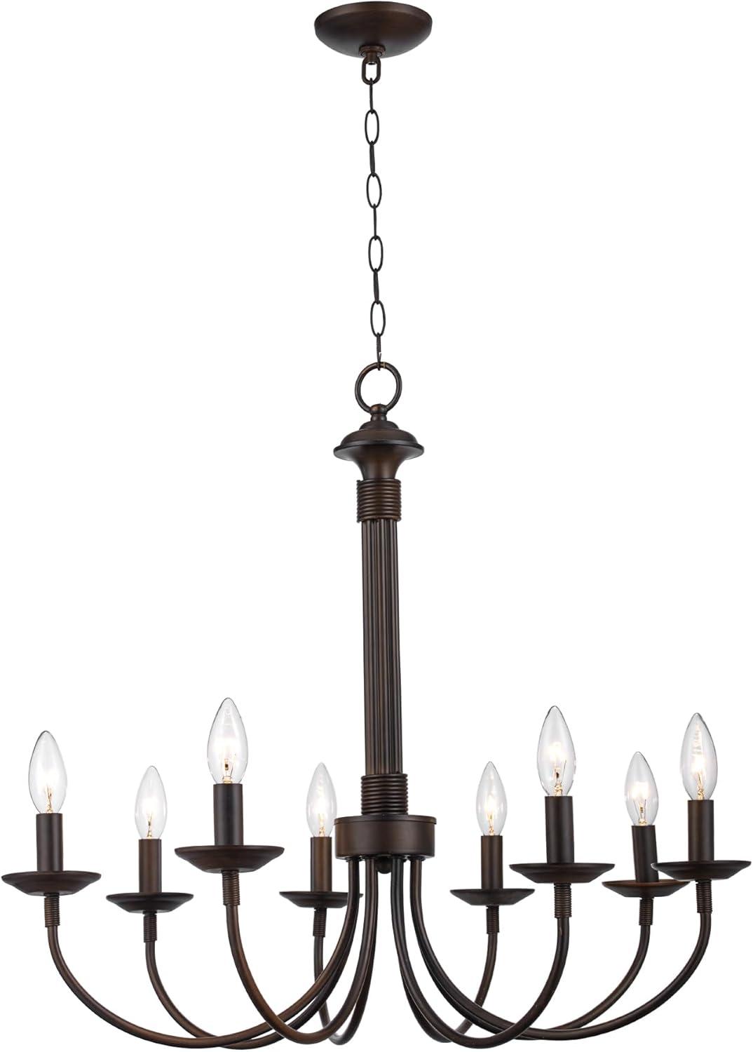 Trans Globe Lighting - Four Light Chandelier-Brushed Nickel Finish