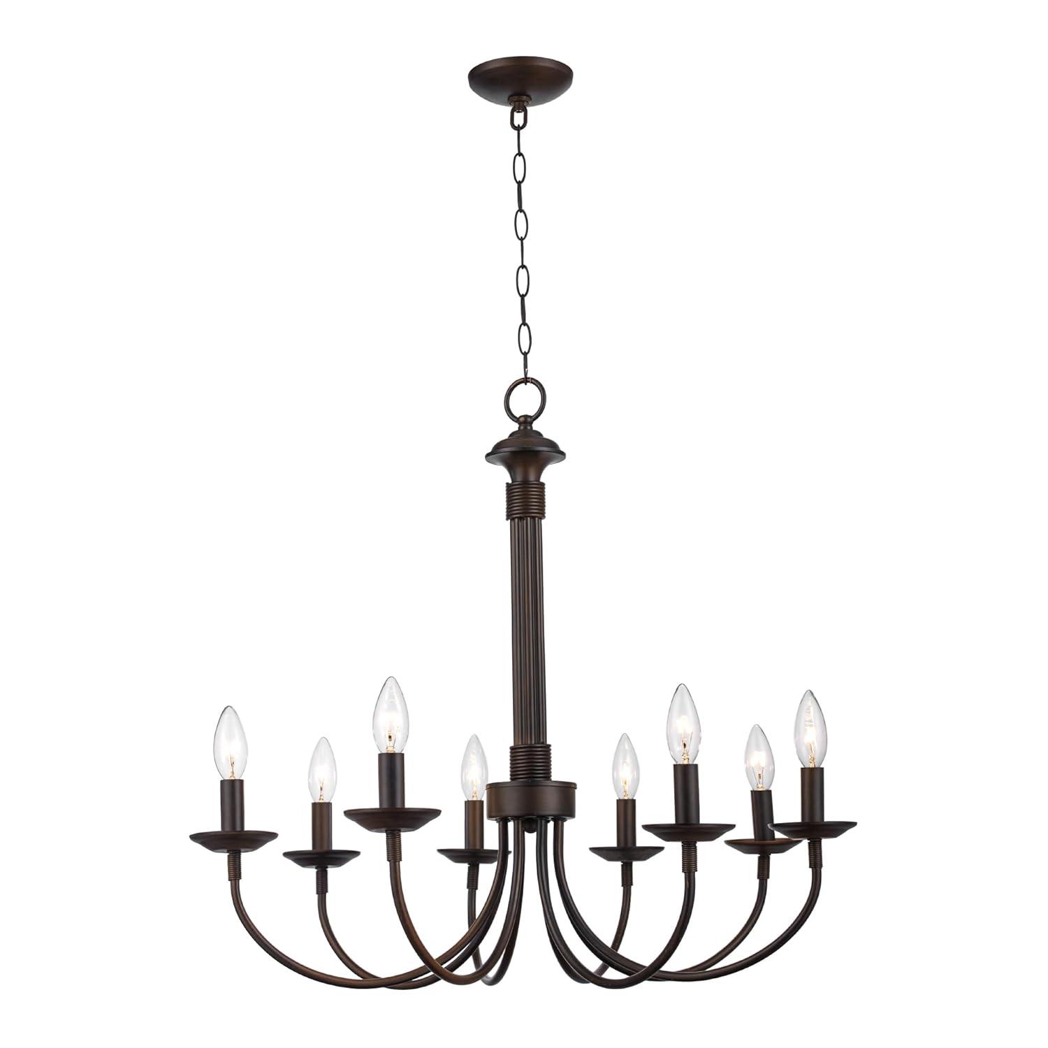 Trans Globe Lighting - Four Light Chandelier-Brushed Nickel Finish