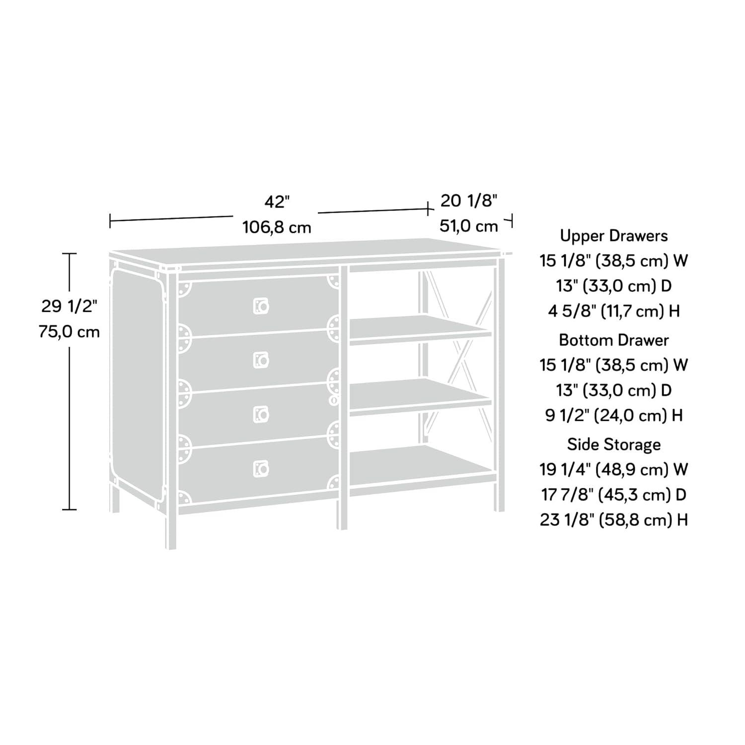 Steelside™ Annie 42.047'' Wide 3 - Drawer Filing Credenza