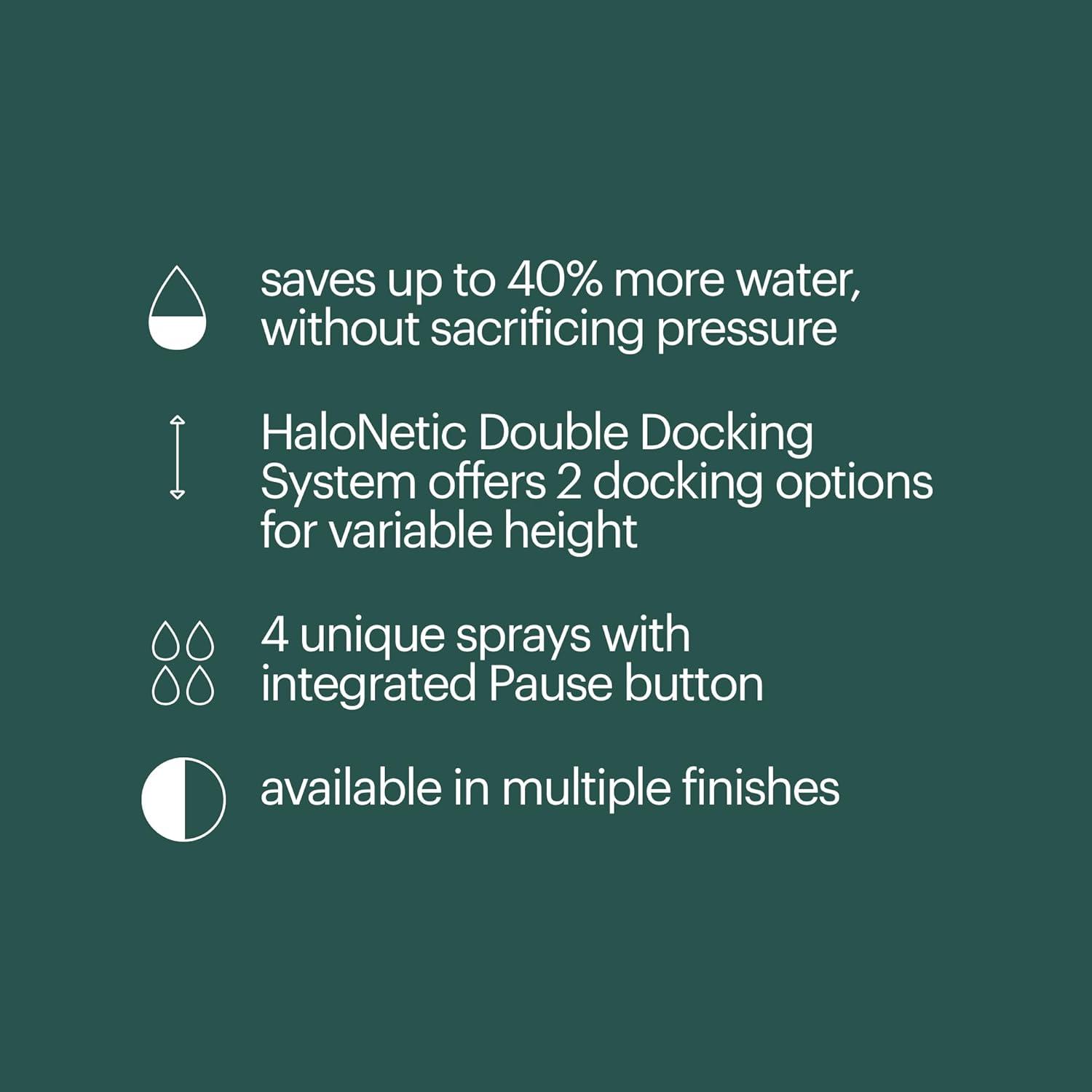 Matte Gold Stainless Steel Handheld Wall Mounted Shower Head