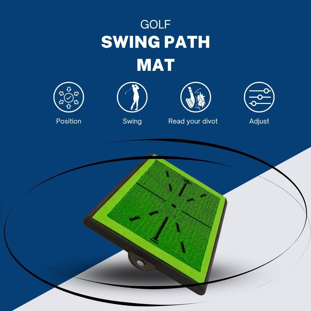 Birdie Bath Birdie Golf: Birdie Mat - Pro Premium Swing Training Mat, Analyze Swing Path & Ball Impact, Portable, Indoor & Outdoor, 19.25x12.3" Sports Accessory