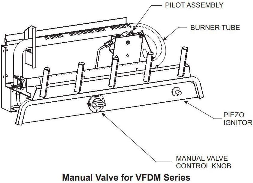 Empire 18" Natural Gas Ceramic Fiber Log Set with Millivolt Valve