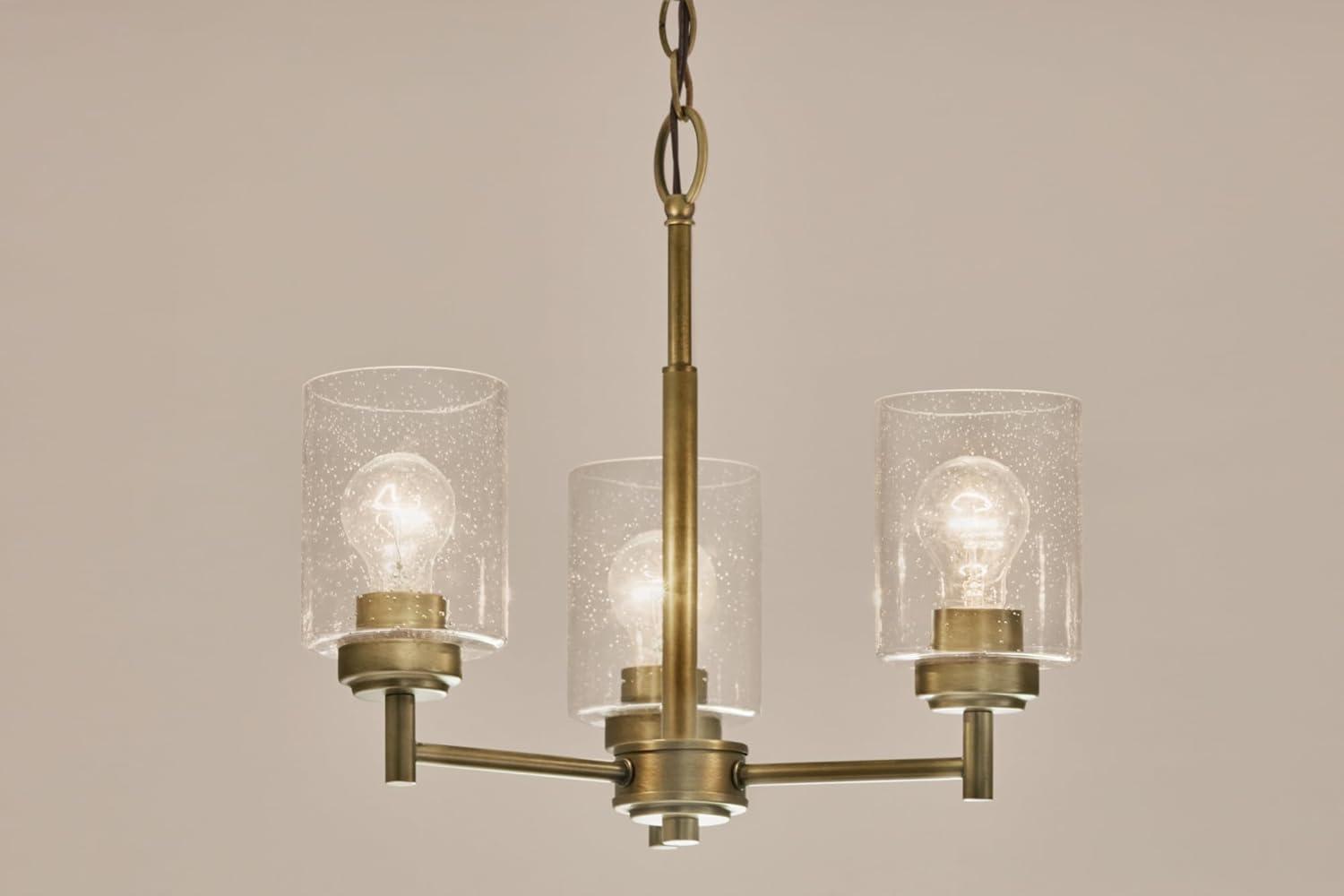 Winslow 3 - Light Steel Dimmable Round Chandelier