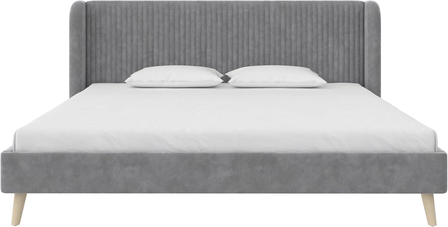 Novogratz Holly King Size Upholstered Platform Bed