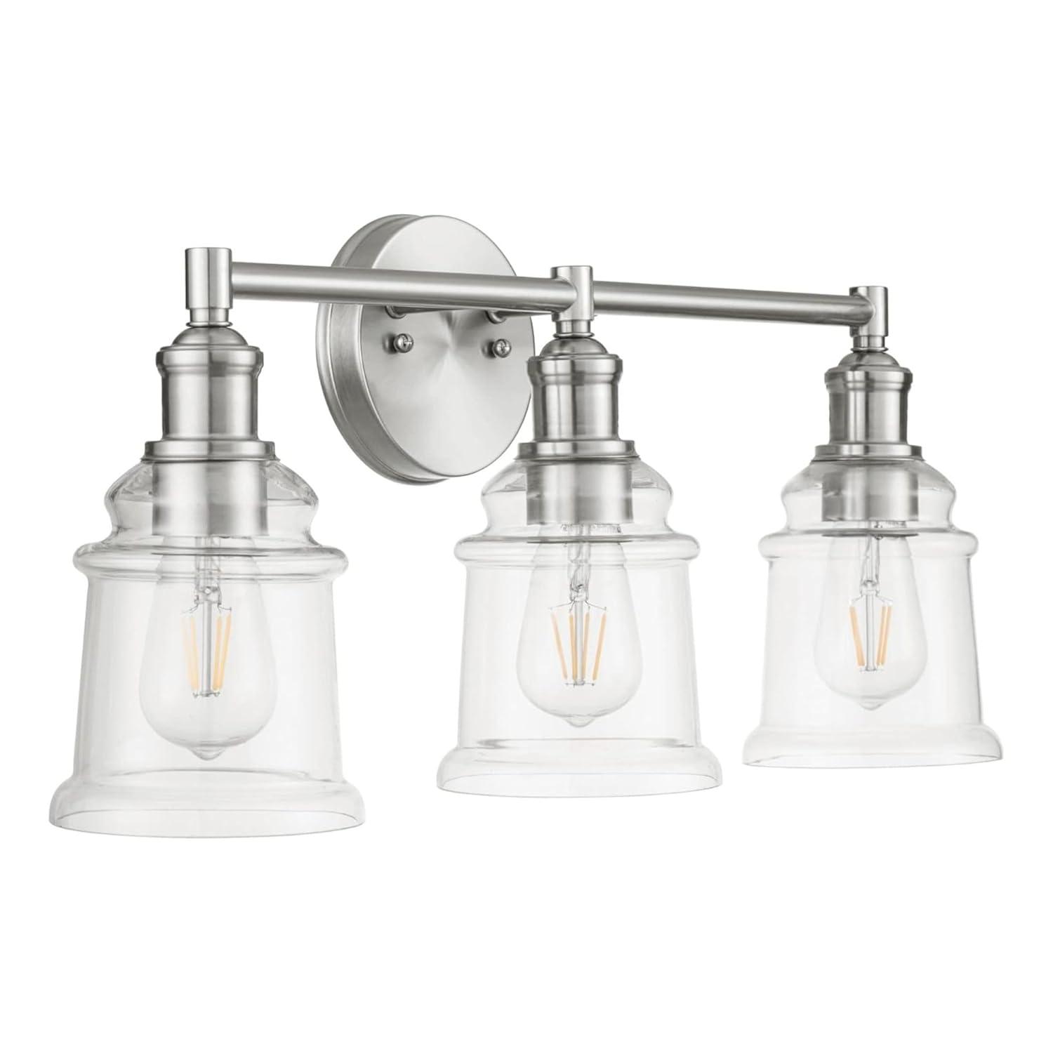 Prominence Home Eaton Ridge Three Light Vanity in Brushed Nickel
