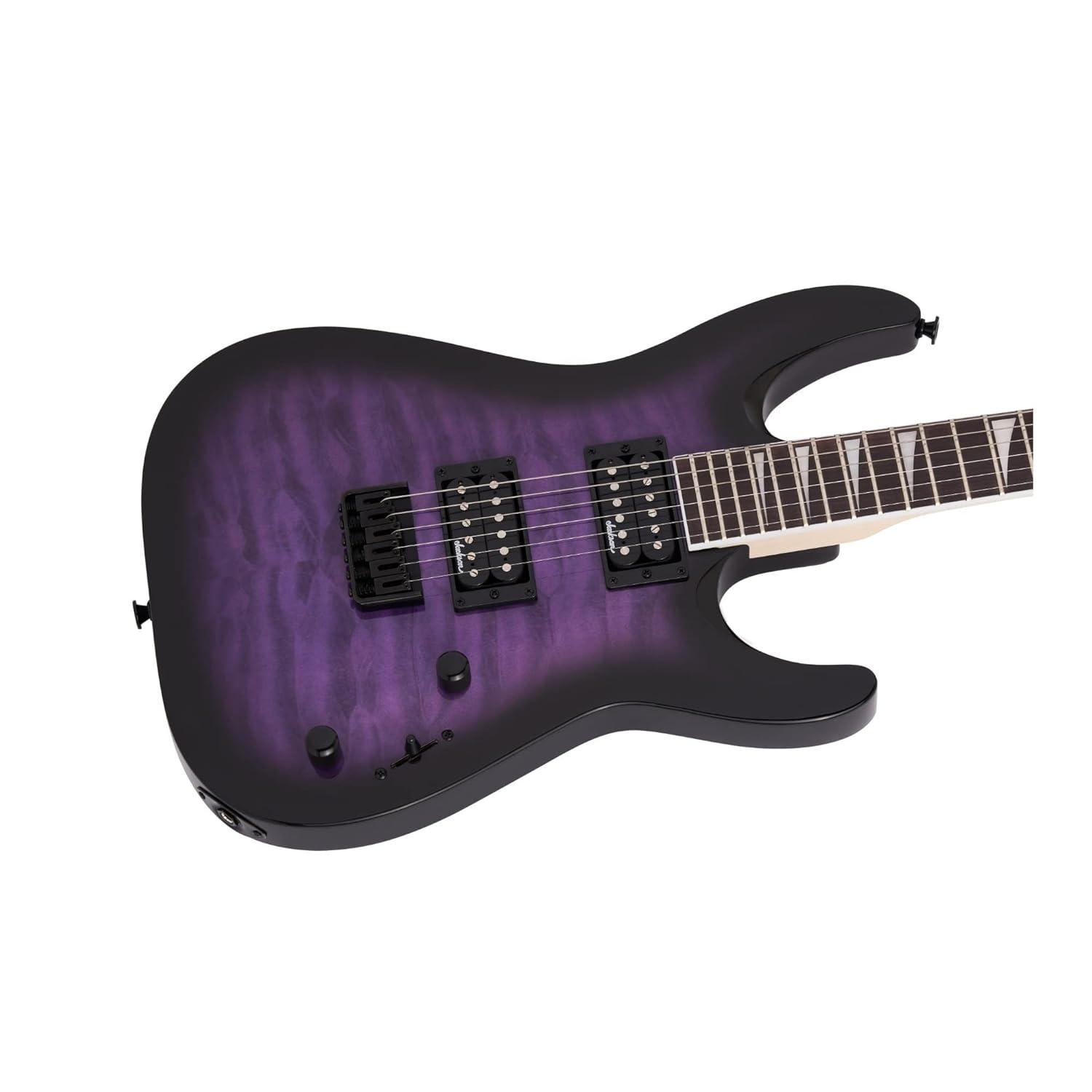 Jackson JS32Q DKA HT JS Series Dinky Arch Top Electric Guitar, Transparent Purple Burst