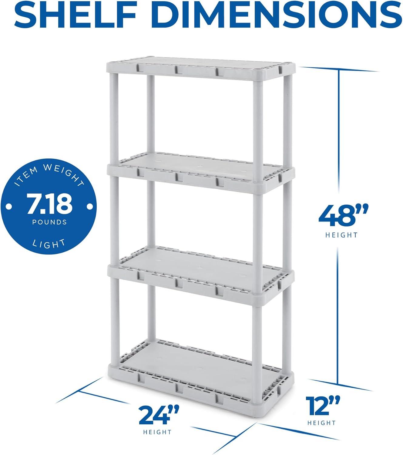 12'' W Plastic Shelving Unit