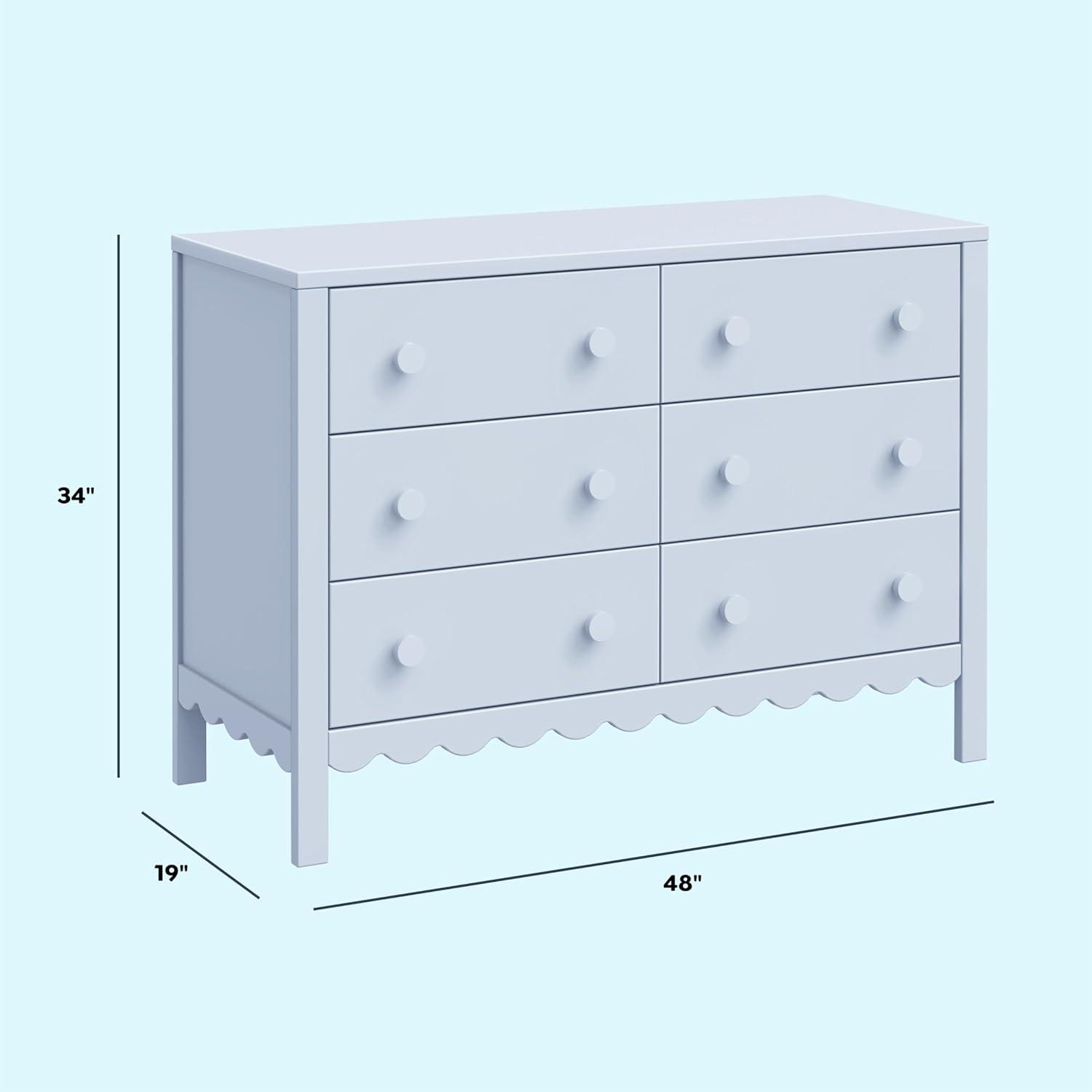 daVinci Sammy Scallop 6-Drawer Dresser
