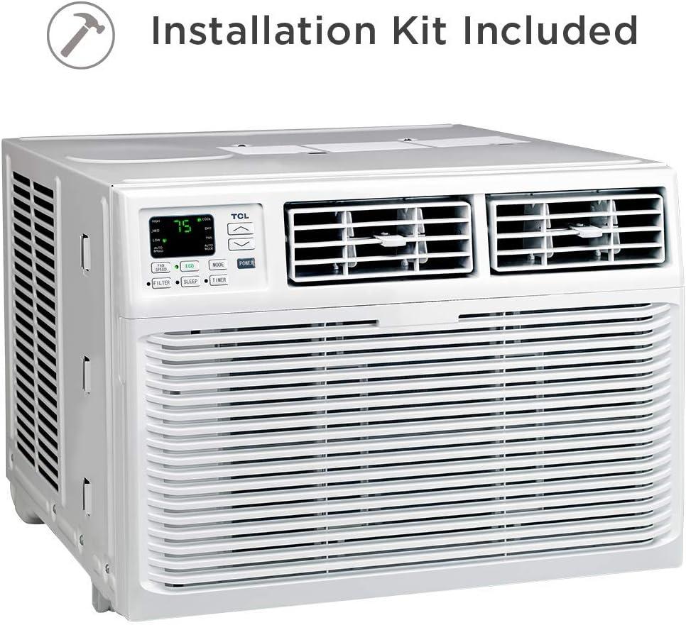 TCL 10,000 BTU 3 Speed Cooling Window Air Conditioner, White, 10W3E1-A