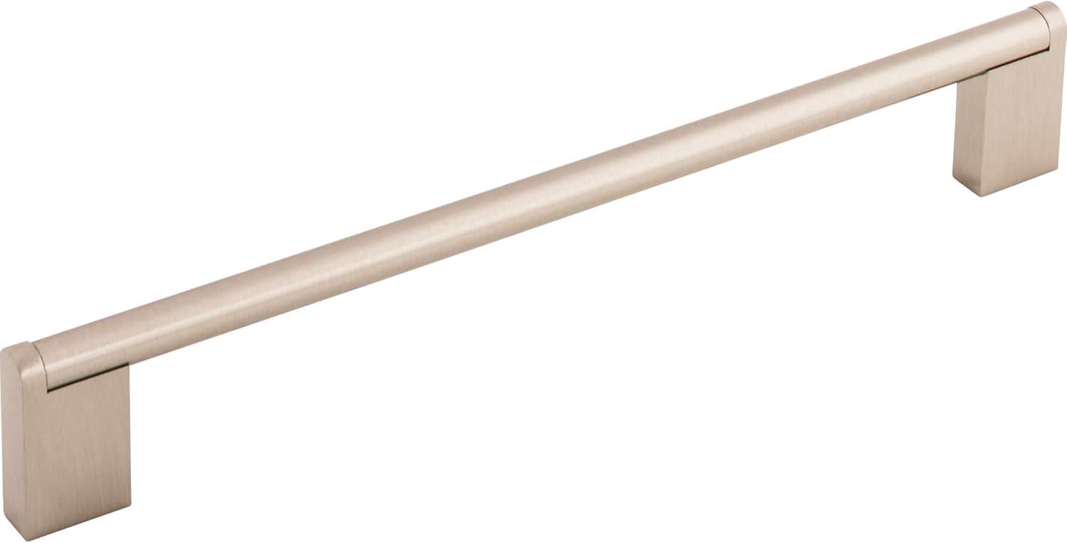 Satin Nickel 9 5/8" Modern Bar Pull with Mounting Hardware