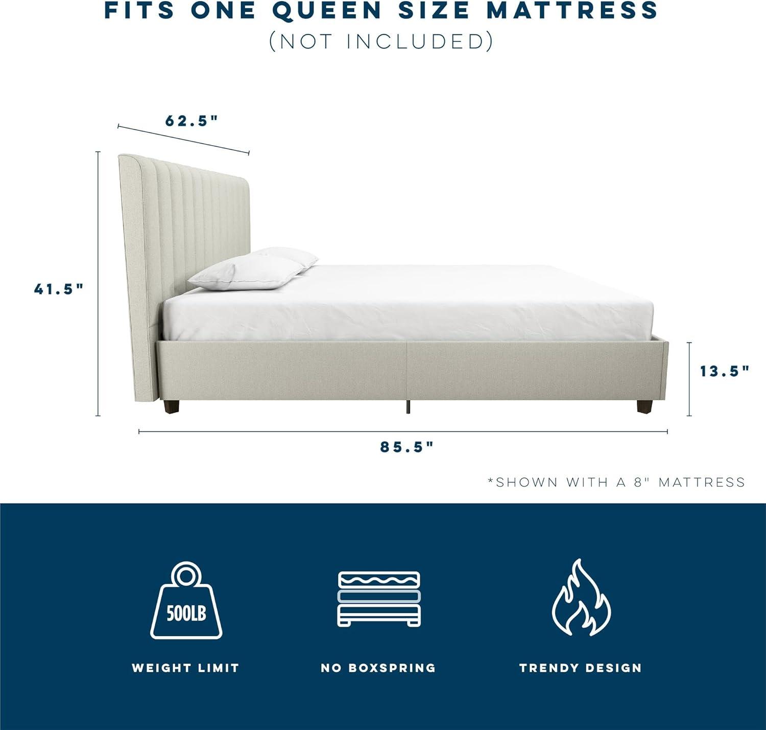 Brittany Tufted Upholstered Platform Bed