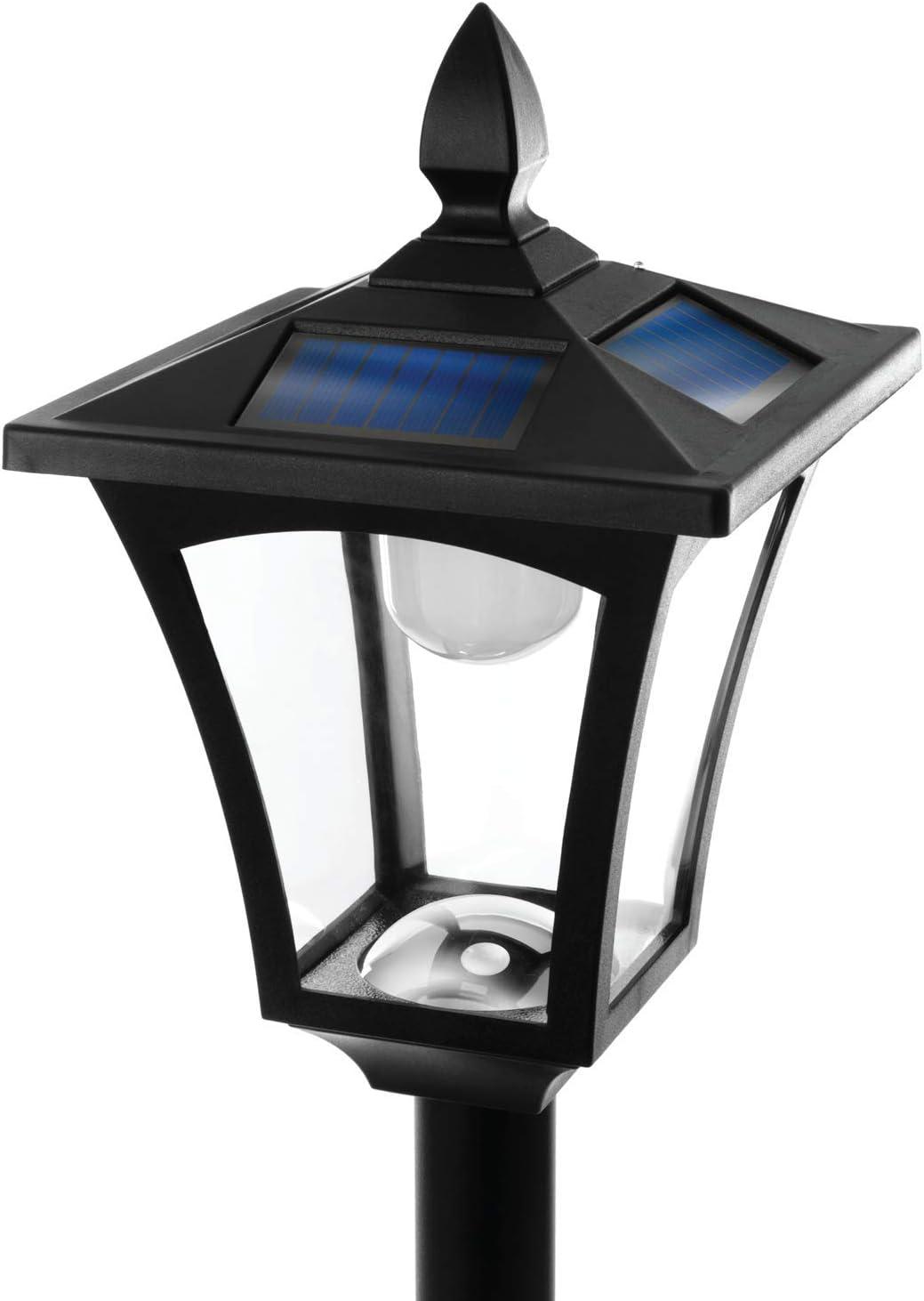 Home Zone Solar Lamp Post Light - 65" Tall, for Outdoor/Garden/Yard Decoration and Lighting
