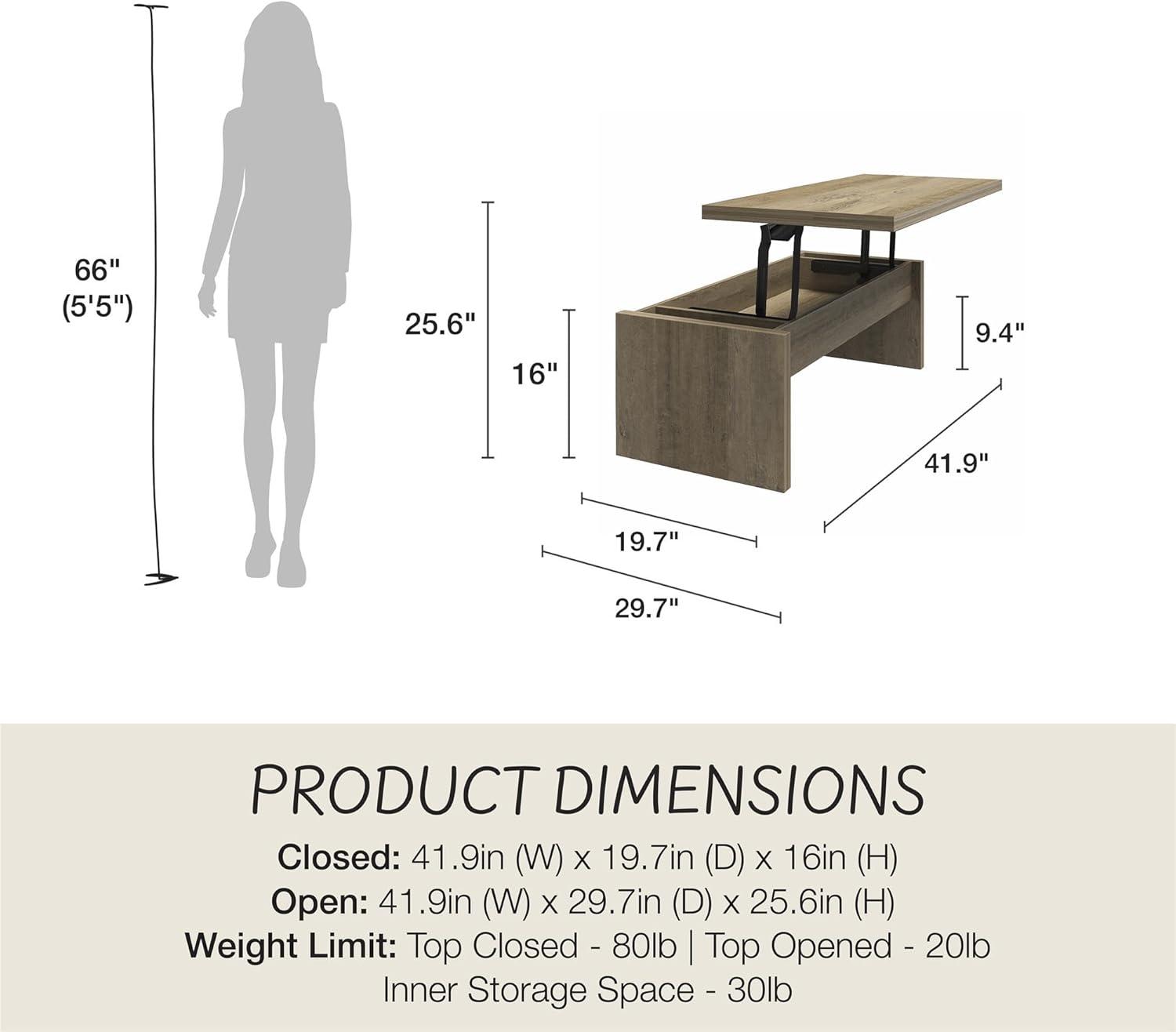 Winston Lift Top Coffee Table